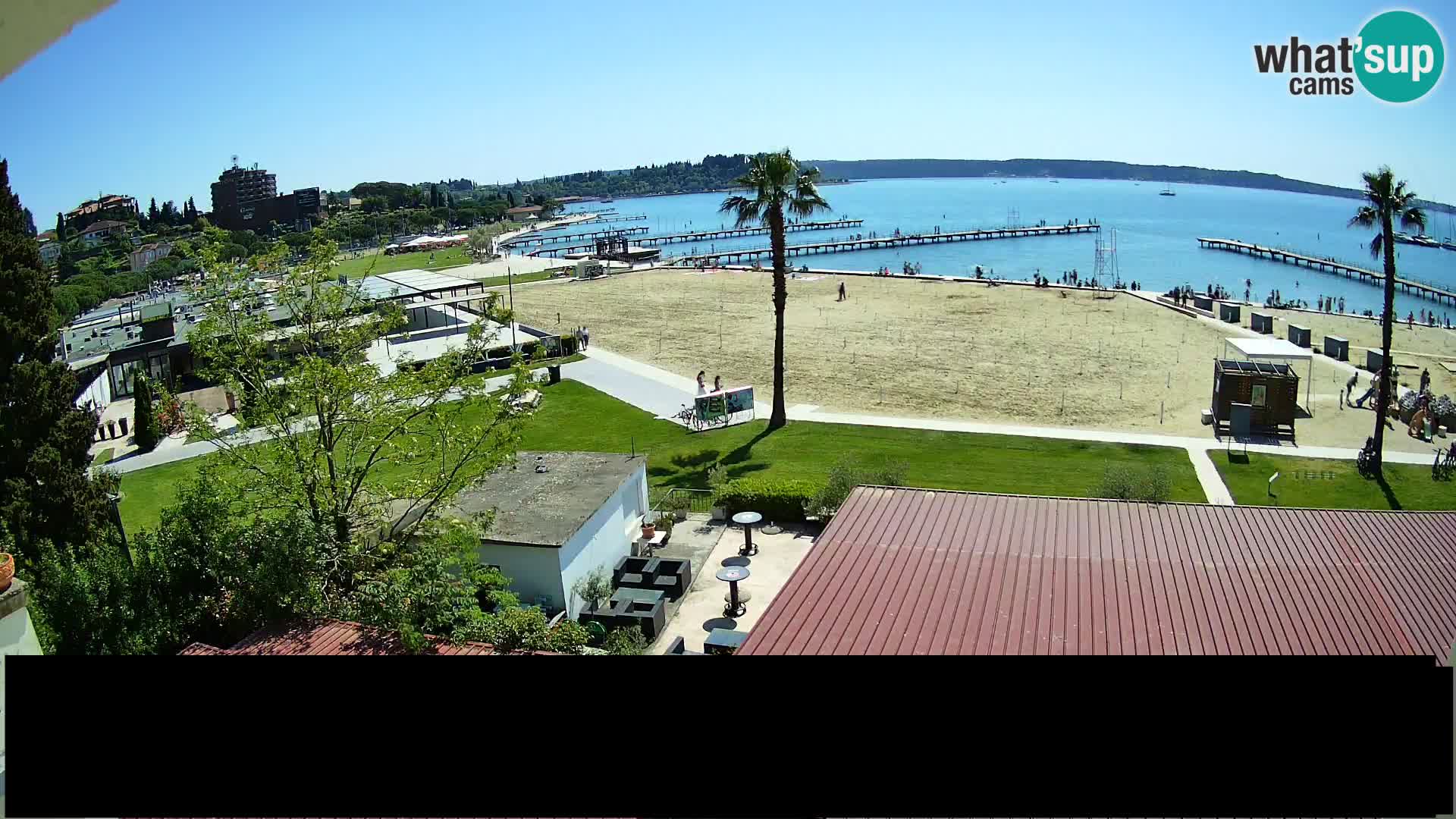 Web kamera Portorož plaža – Kavarna Karamela