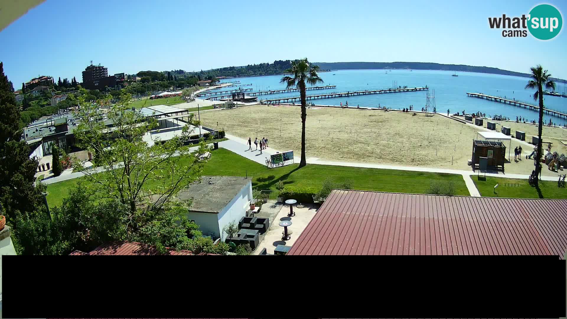 Spiaggia di Portorose live webcam