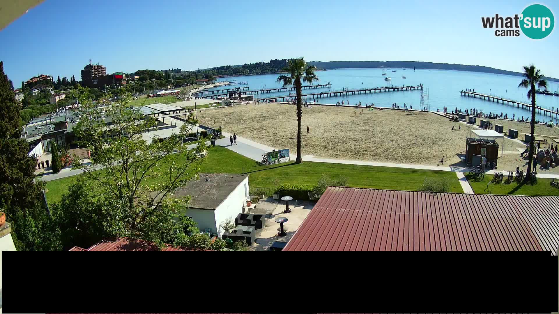 Playa Portorož camera en vivo
