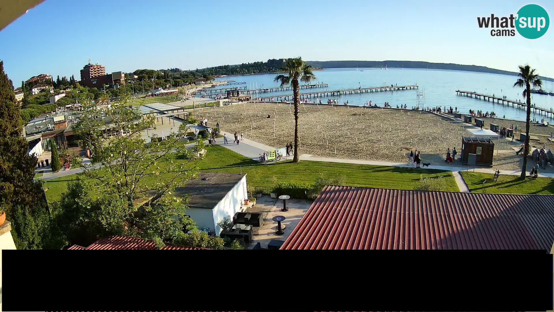 Web kamera Portorož plaža – Kavarna Karamela