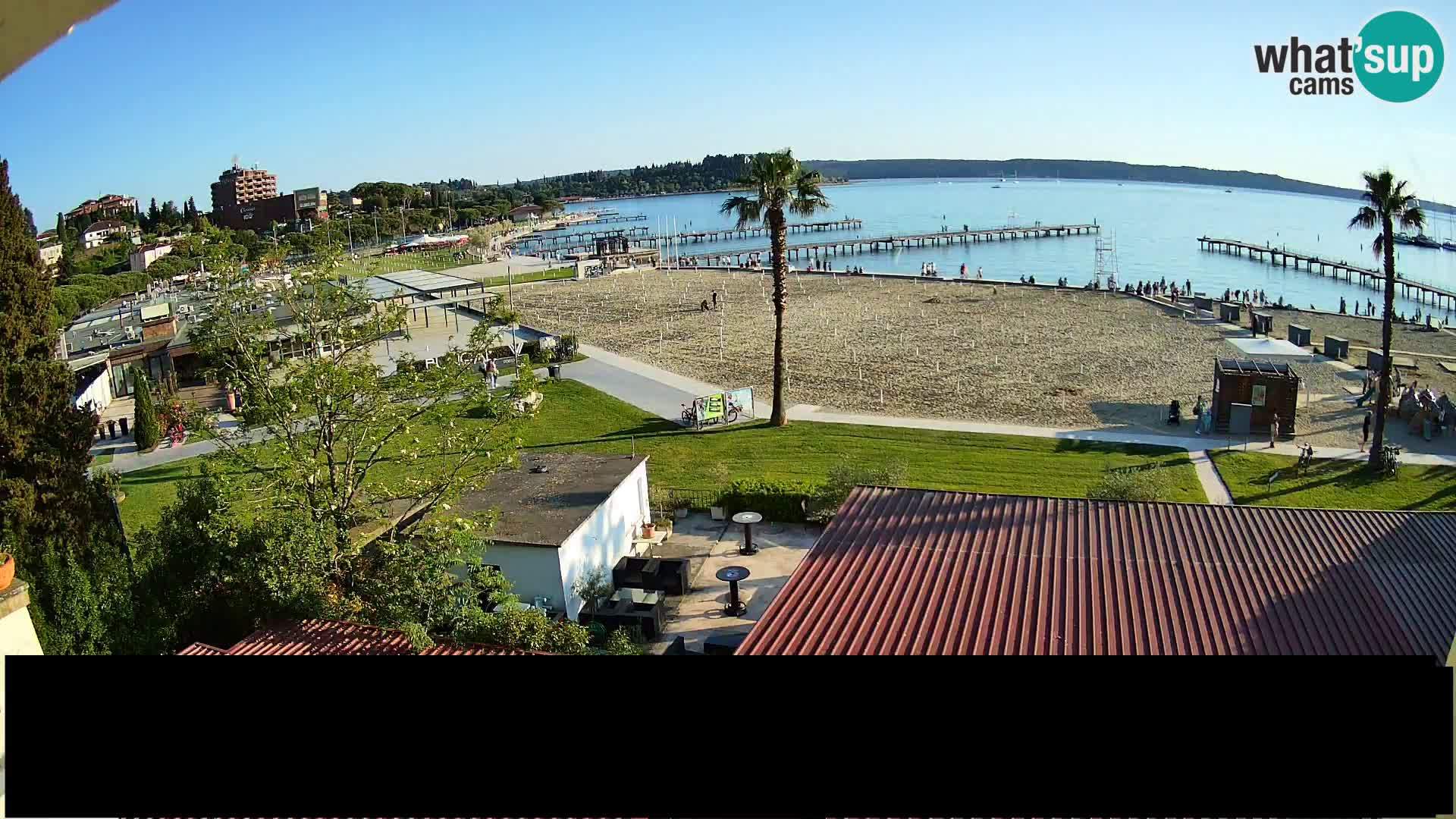 Kamera v živo Portorož plaža – Bungalow