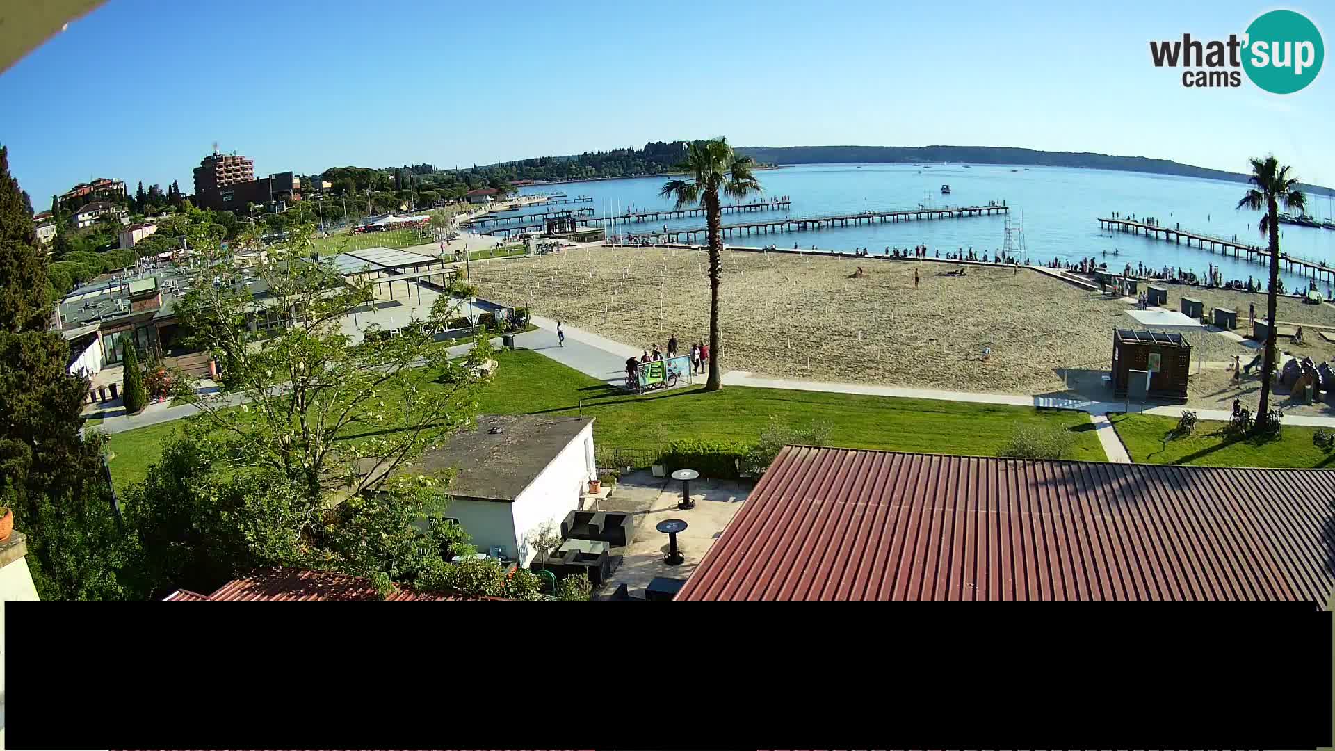 Webcam Portorož Strand – Karamela bar