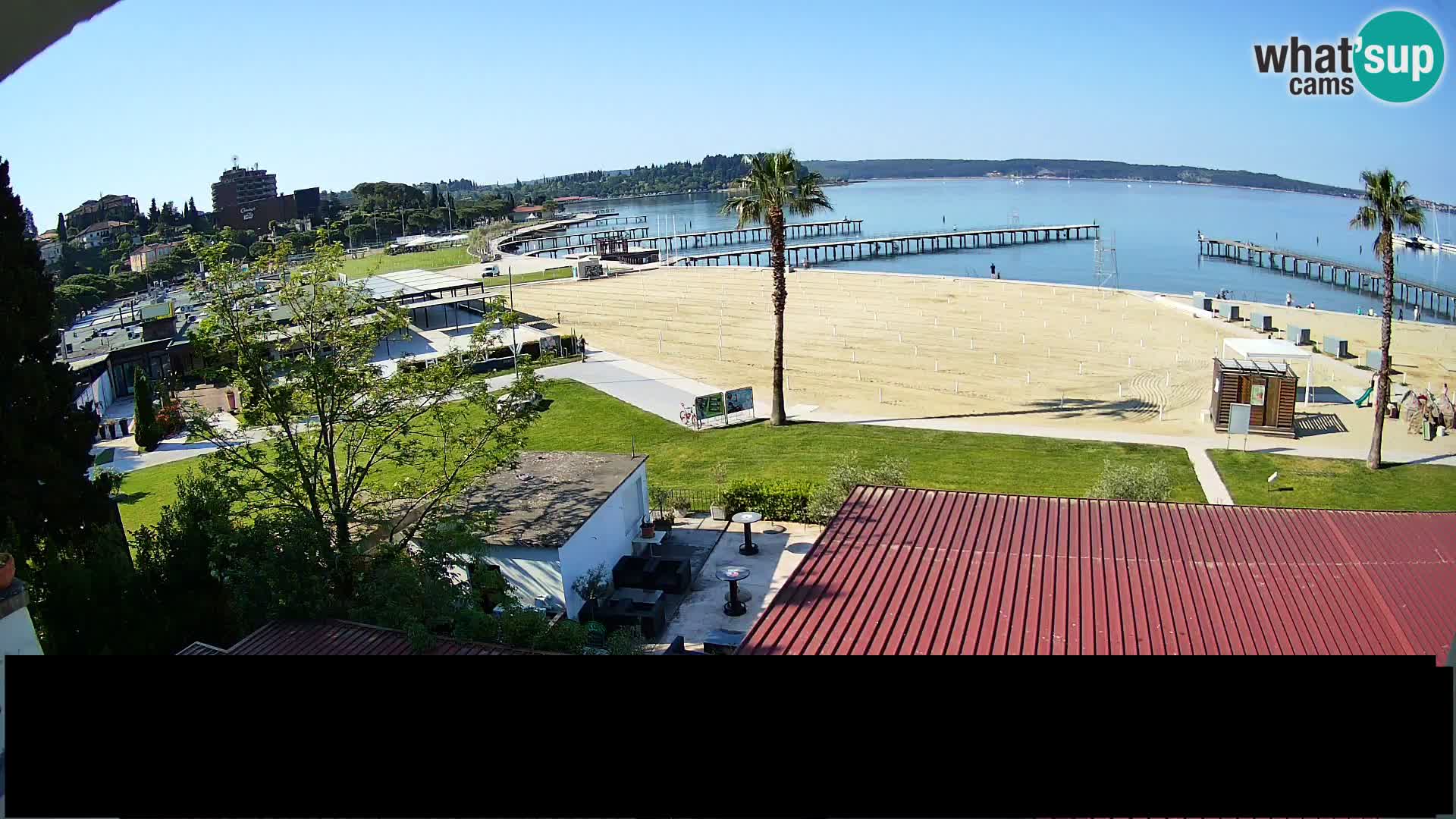 Playa Portorož camera en vivo