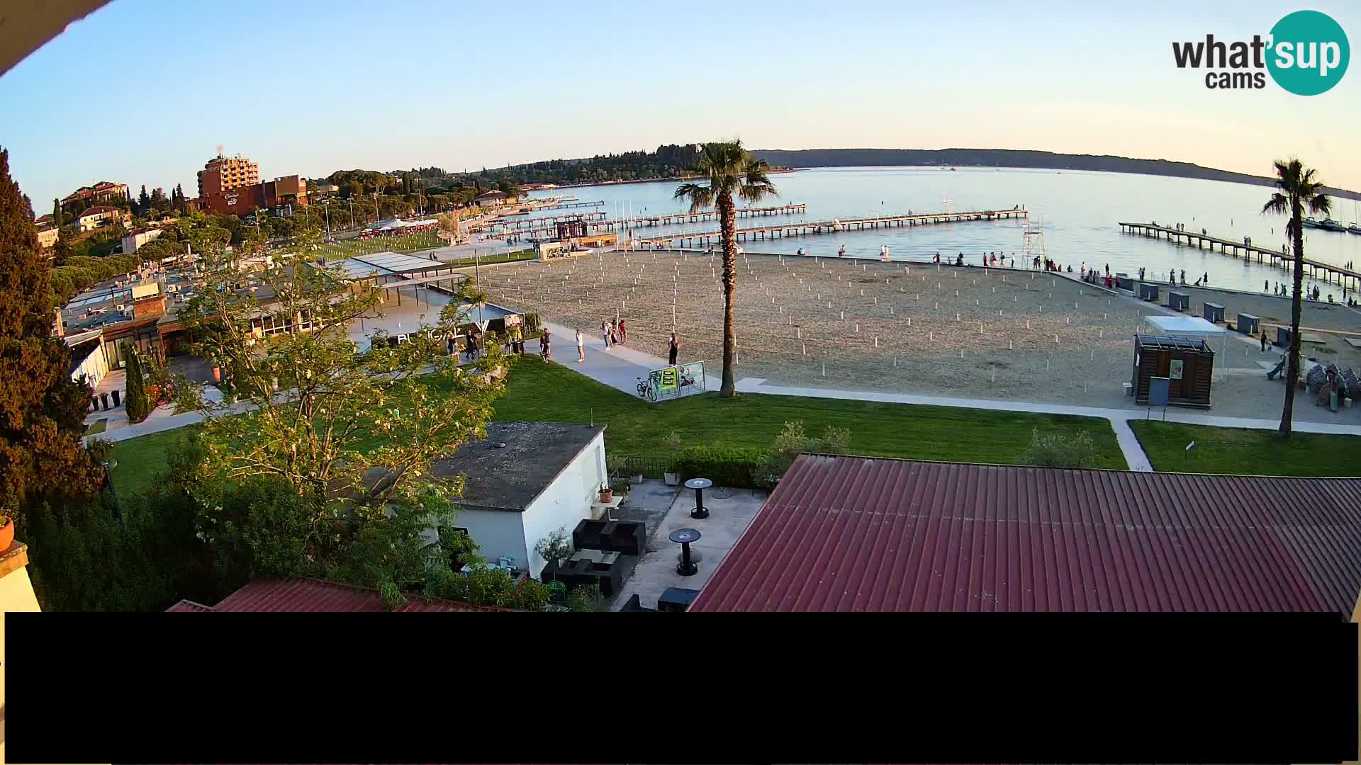 Spiaggia di Portorose live webcam