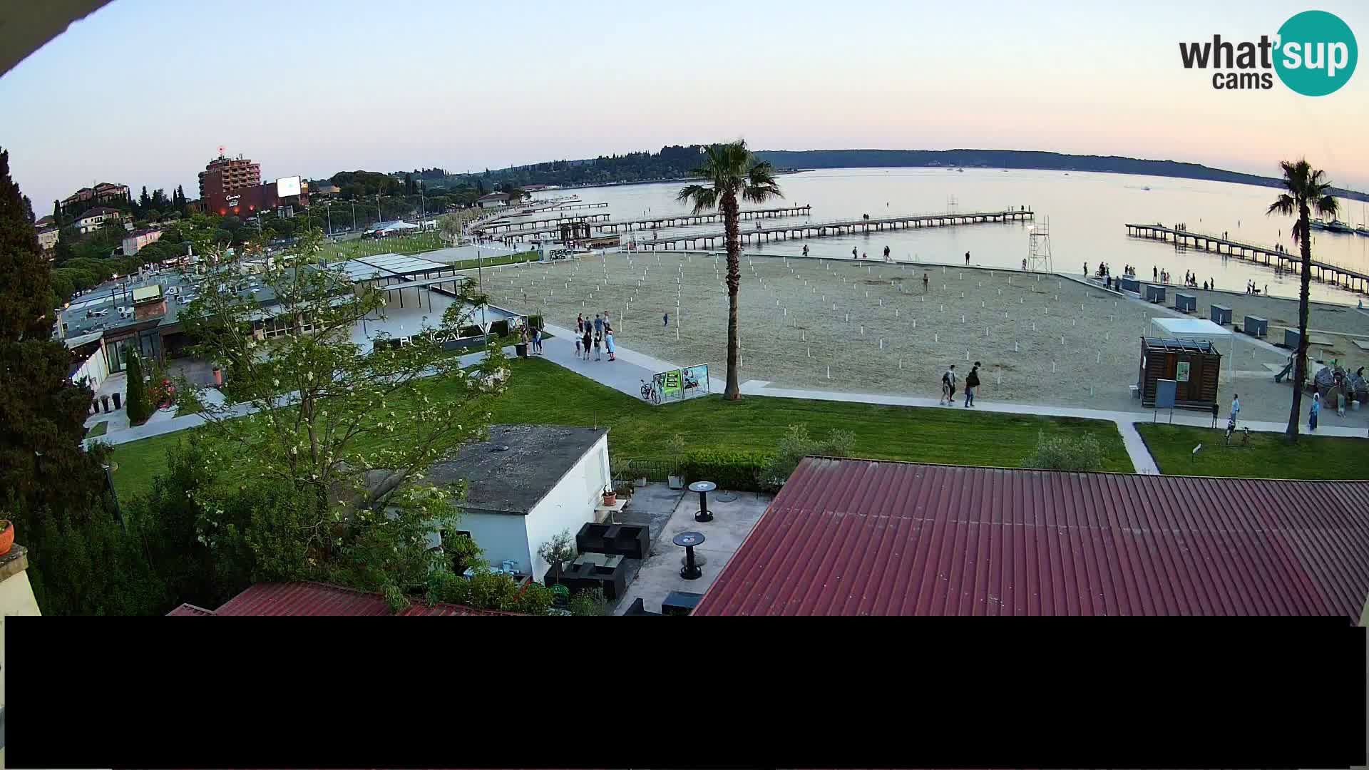 Webcam live Plage Portorož – Caffe Karamela