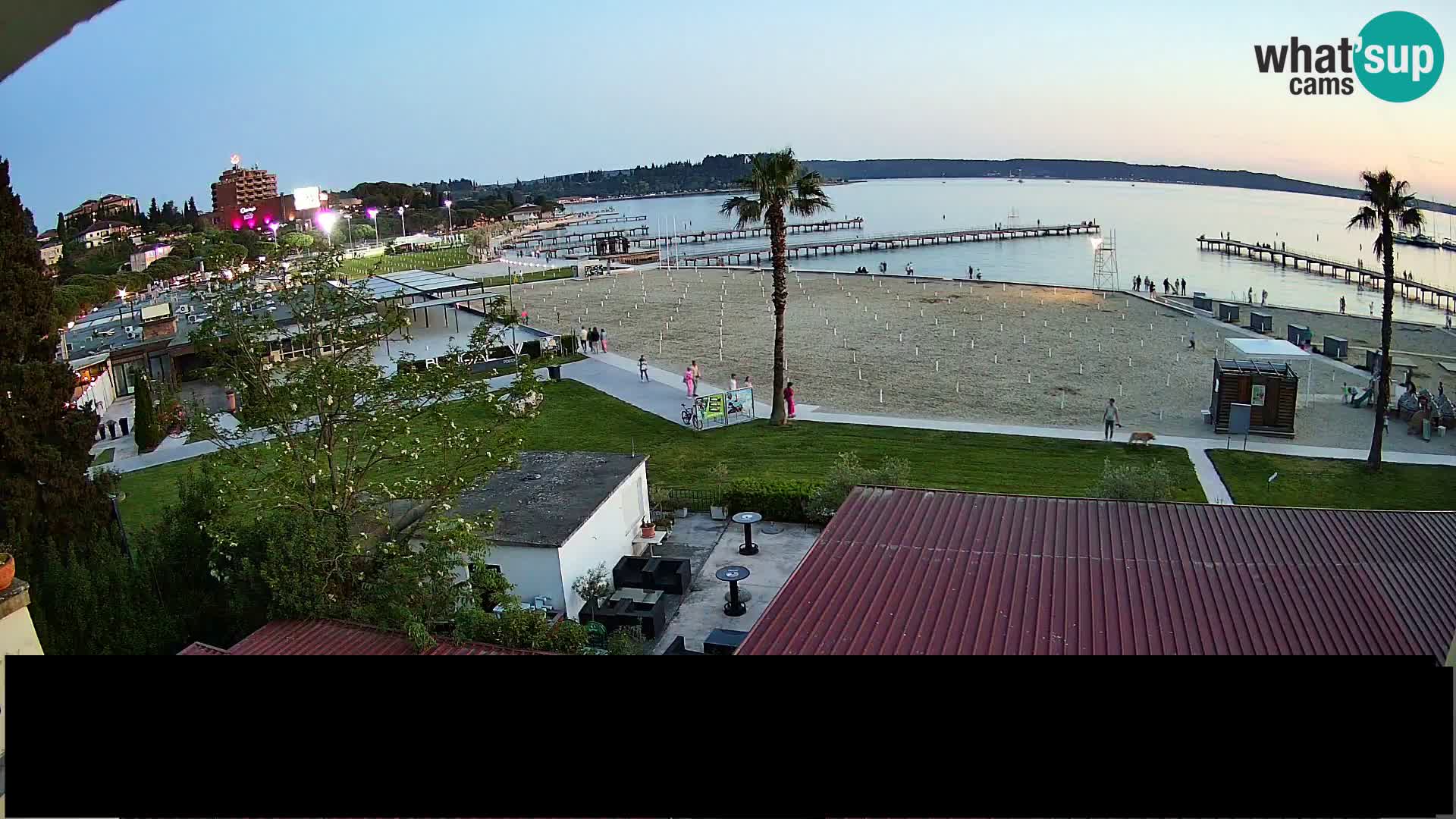 Spiaggia di Portorose live webcam