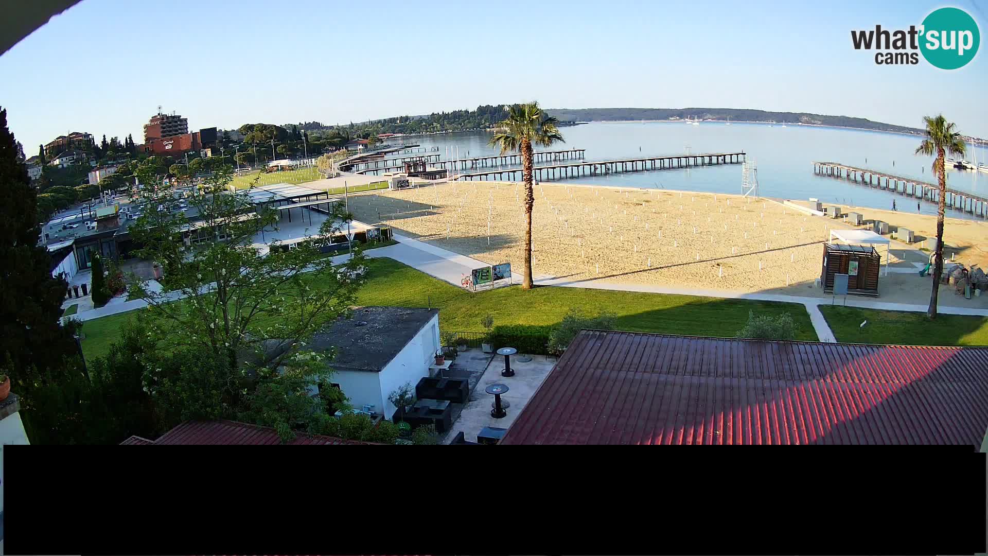 Webcam live Playa Portorož – Caffe Karamela