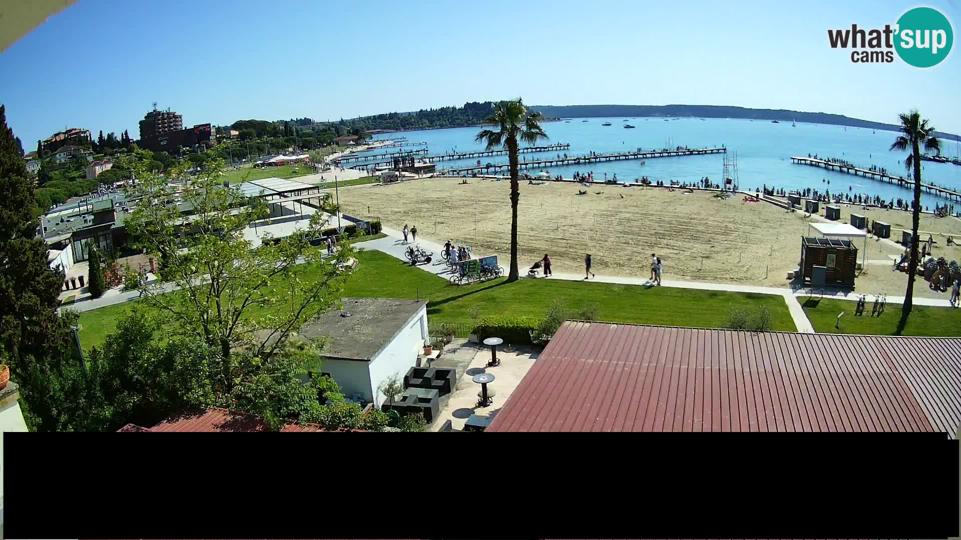 Web kamera Portorož plaža – Kavarna Karamela