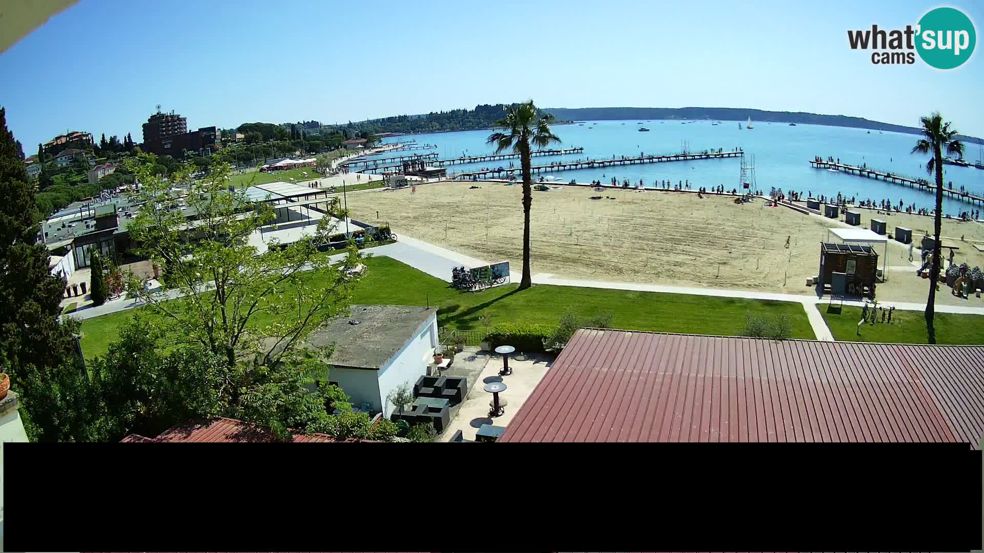 Playa Portorož camera en vivo