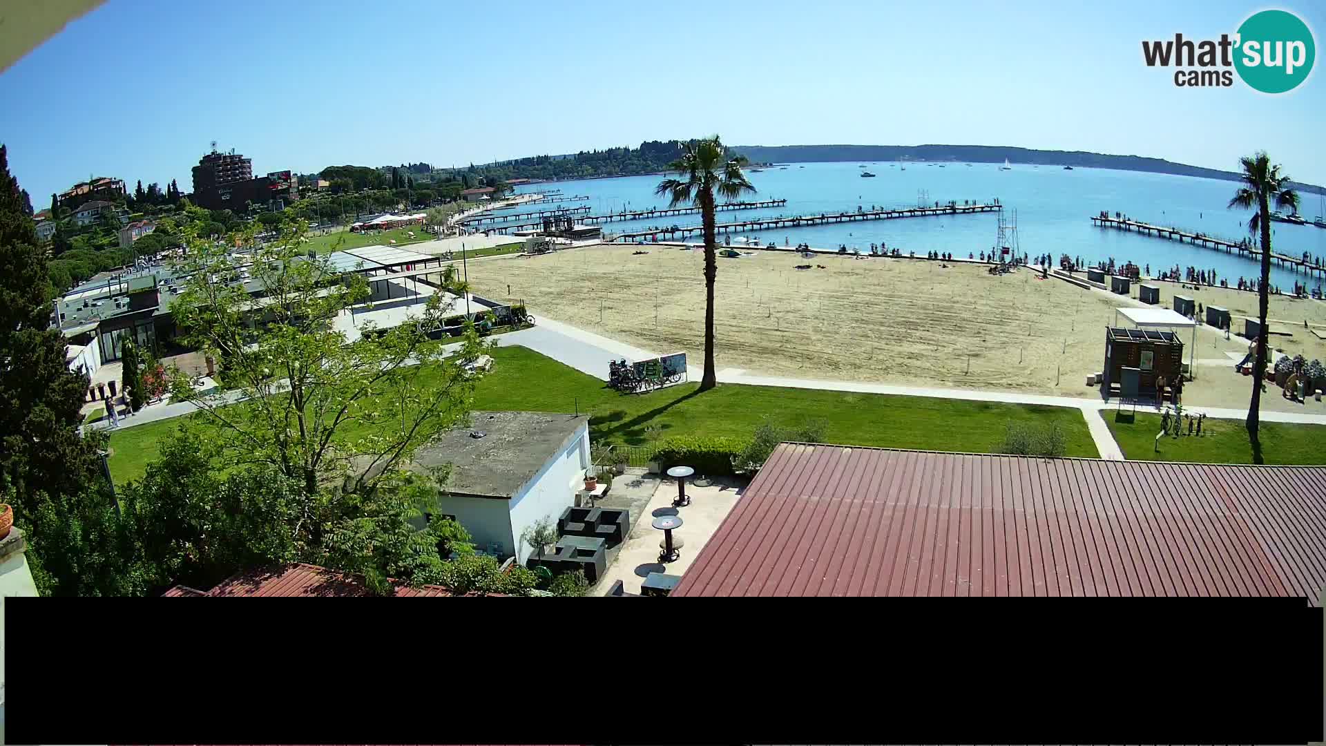 Spiaggia di Portorose live webcam