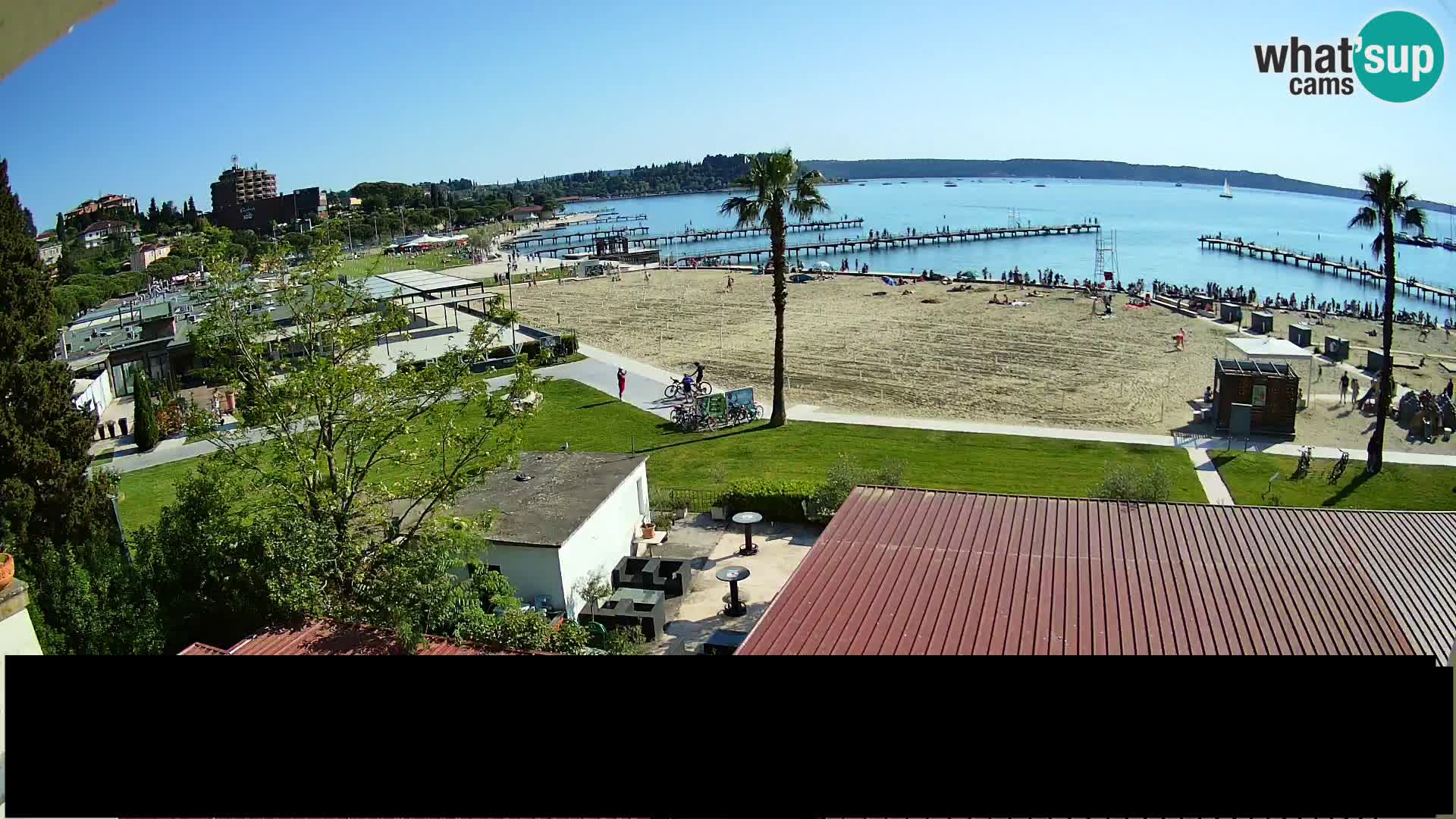 Spletna kamera plaža Portorož