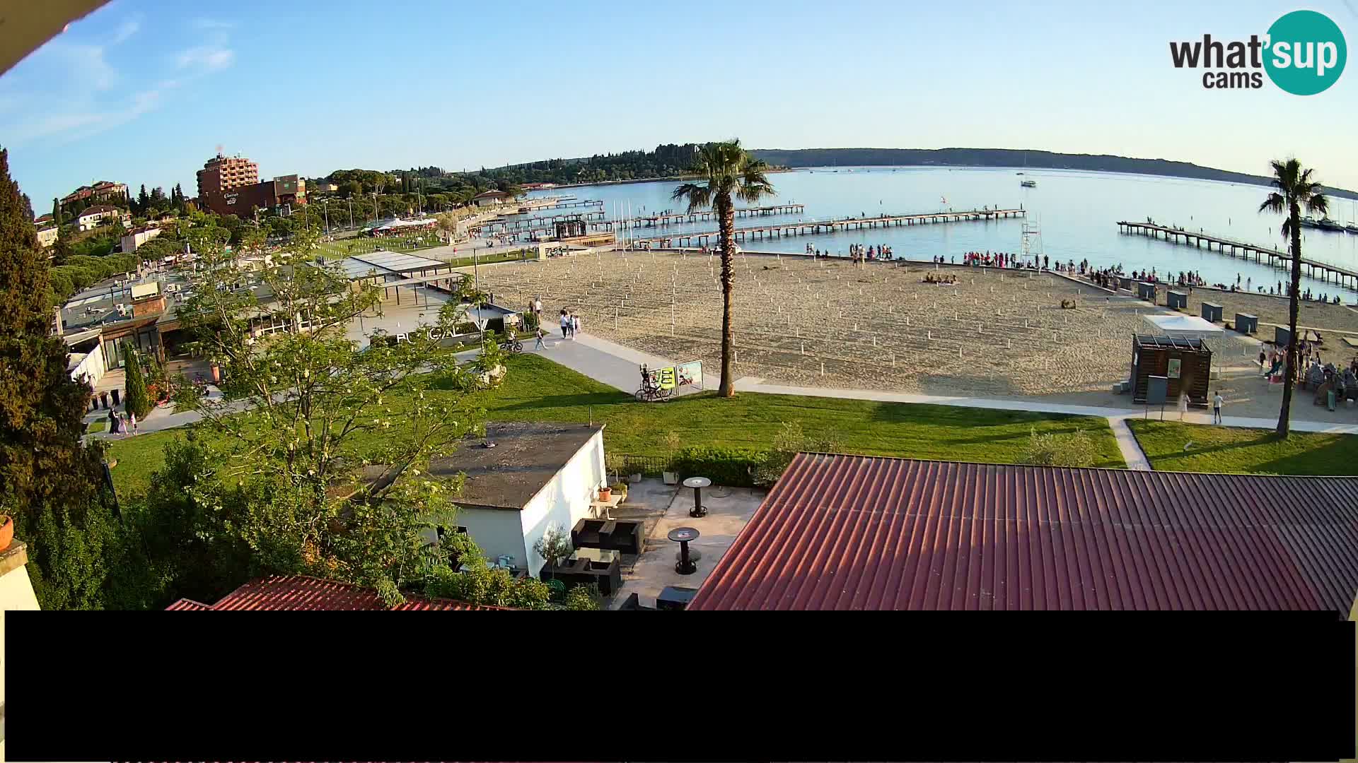 Webcam Live Playa de Portorož
