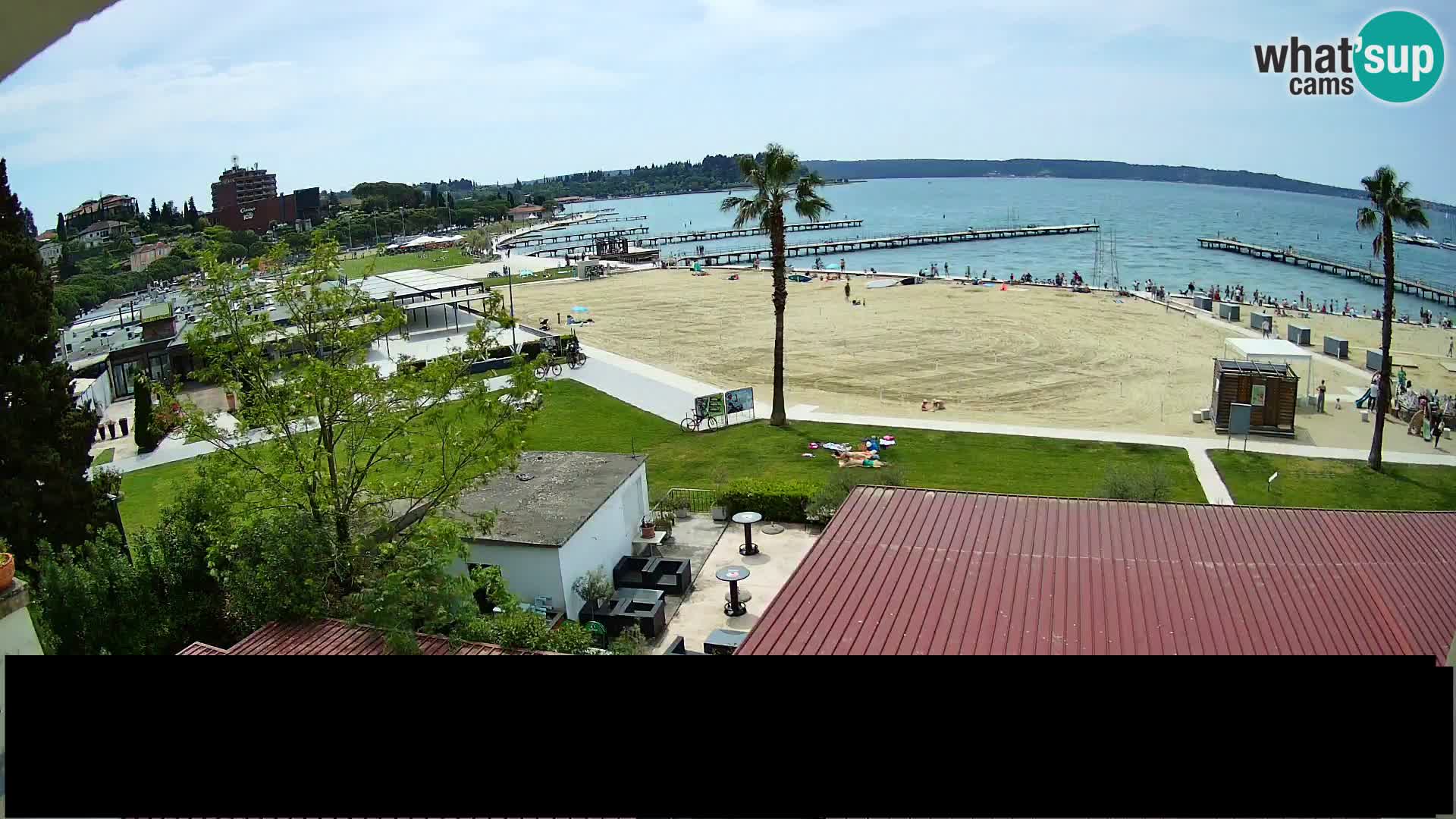 Web kamera Portorož plaža – Kavarna Karamela