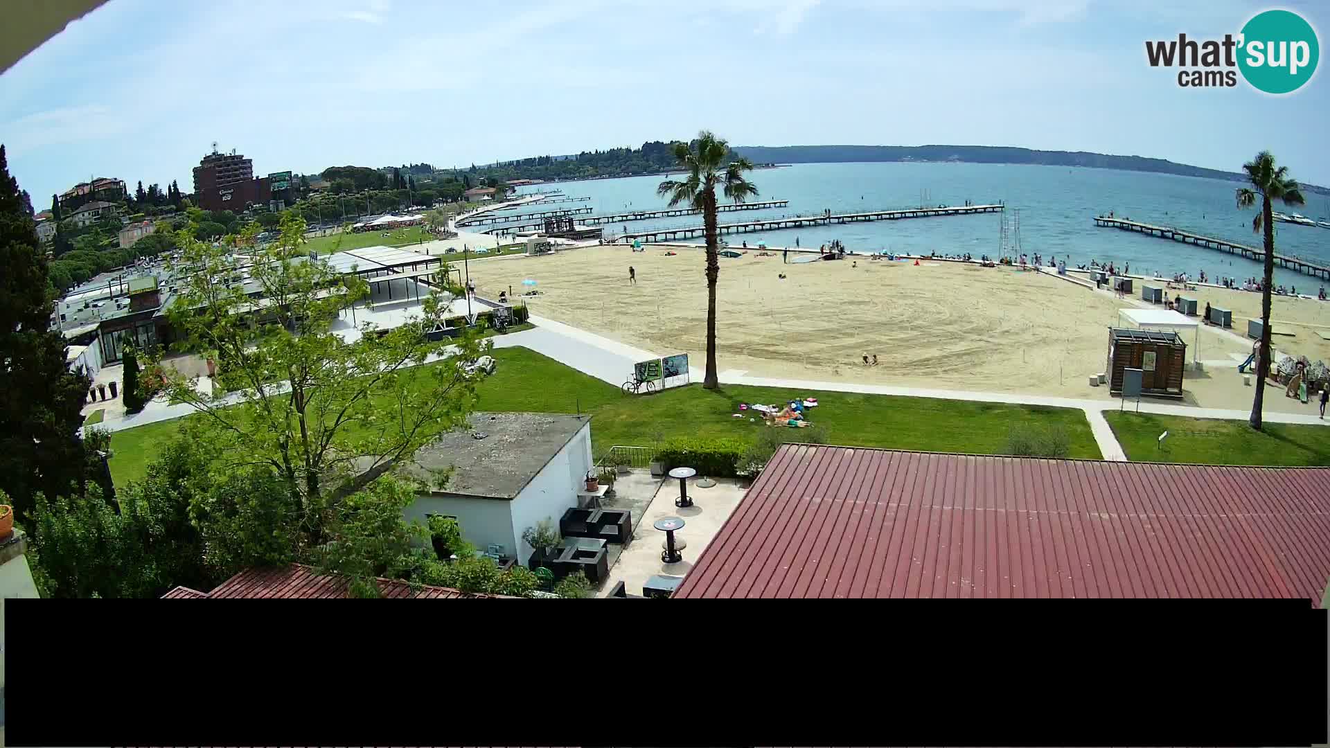 Web kamera Portorož plaža – Kavarna Karamela