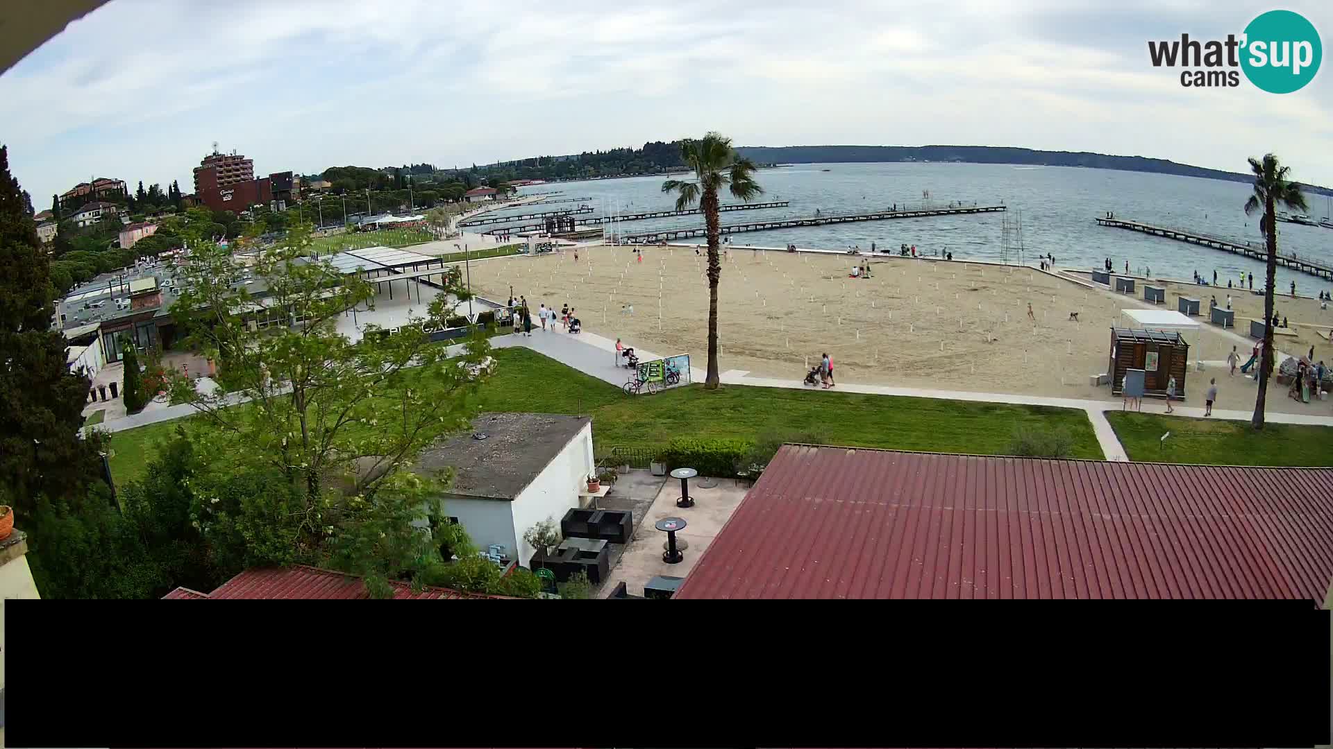 Webcam live Playa Portorož – Caffe Karamela