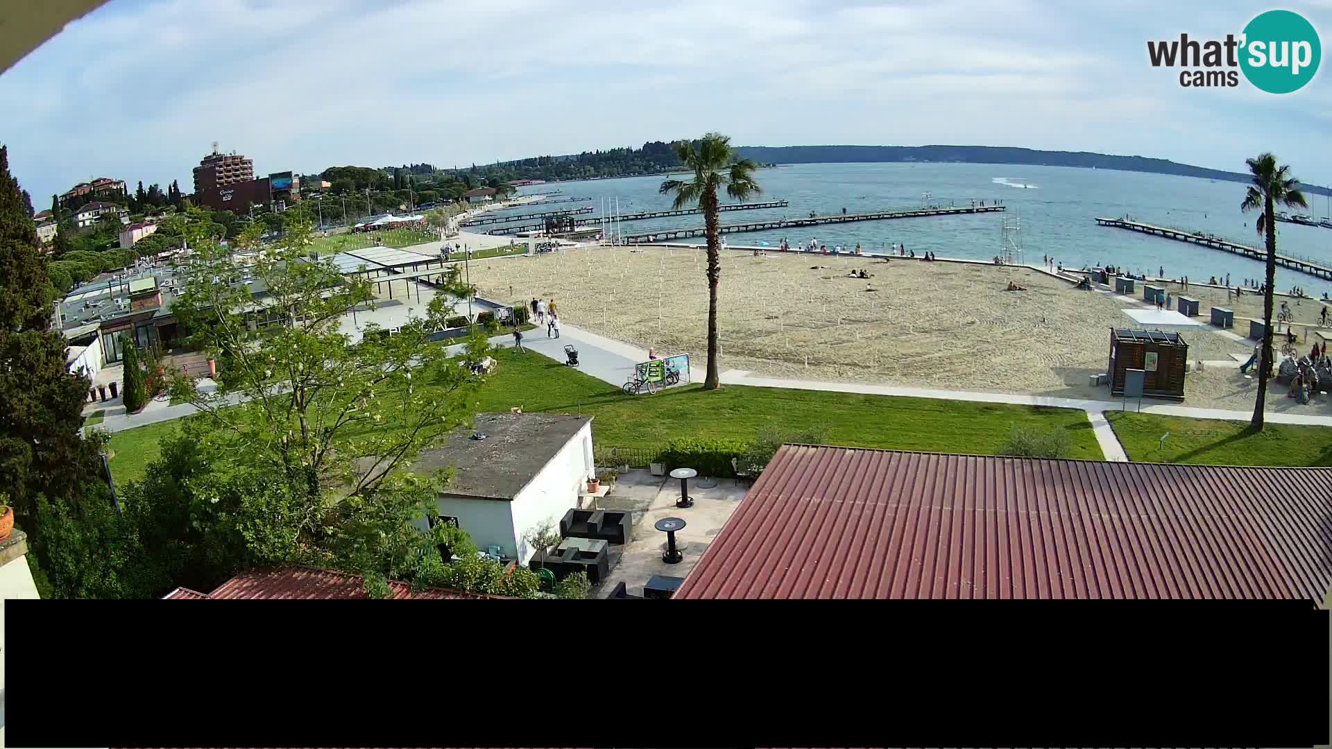 Plage Portorož live cam
