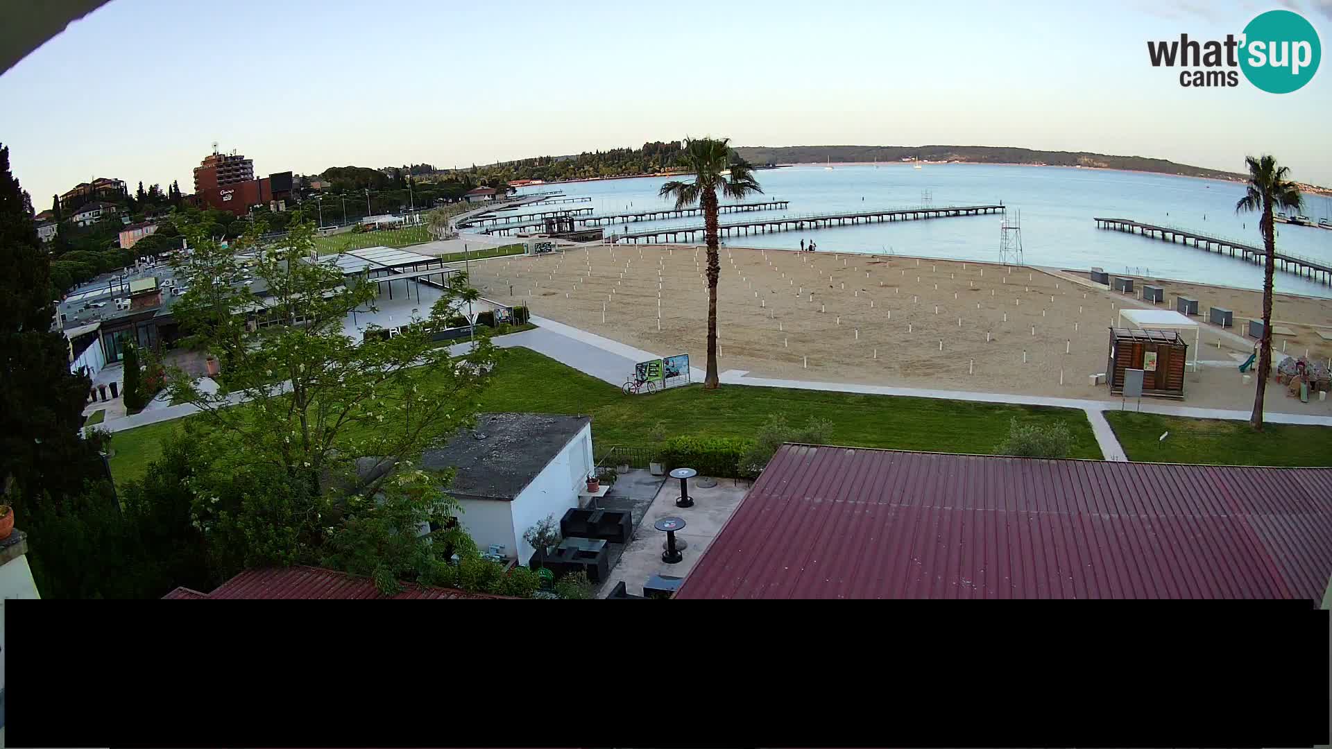 Webcam live Playa Portorož – Caffe Karamela