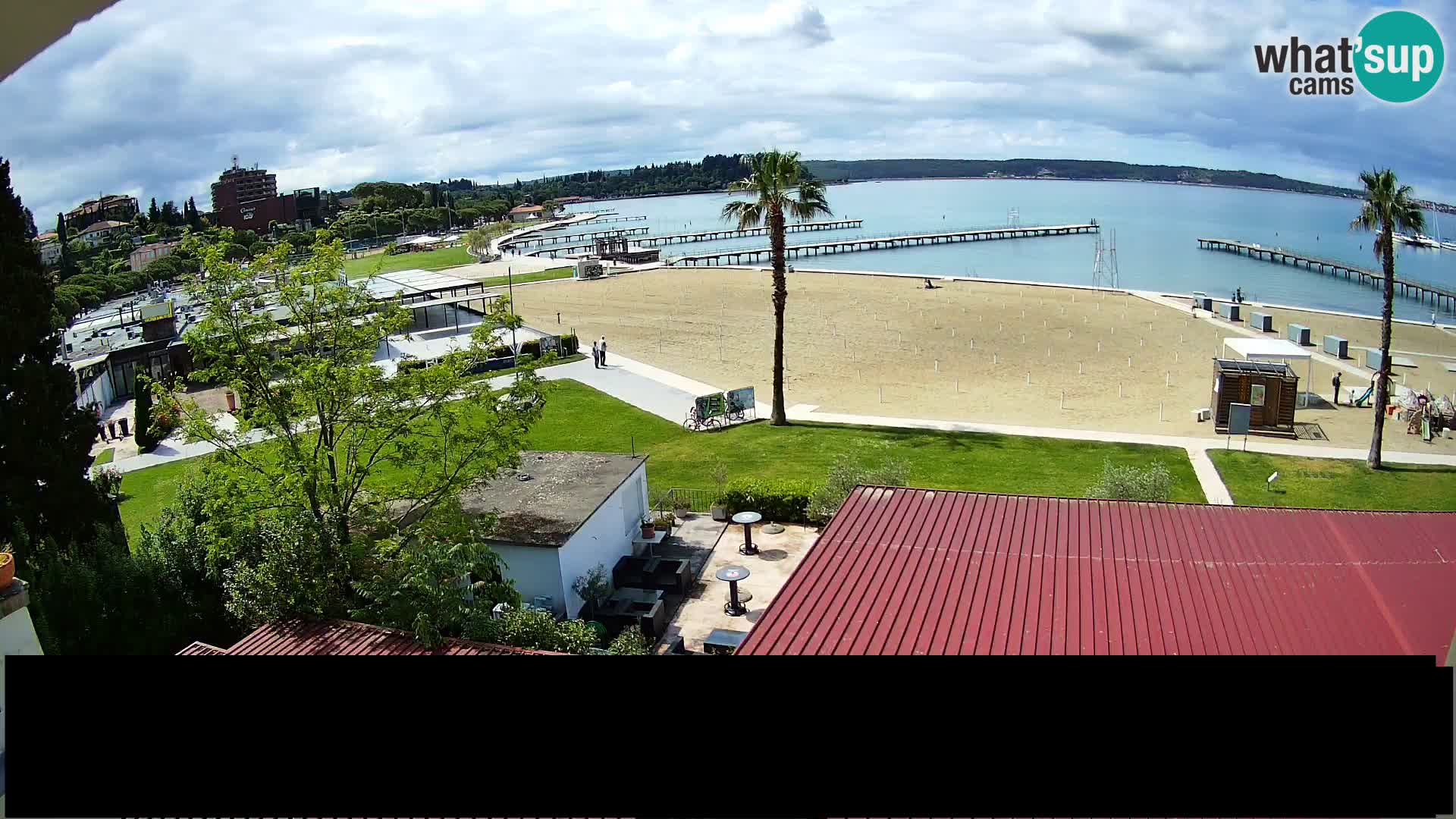 Webcam live Plage Portorož – Caffe Karamela
