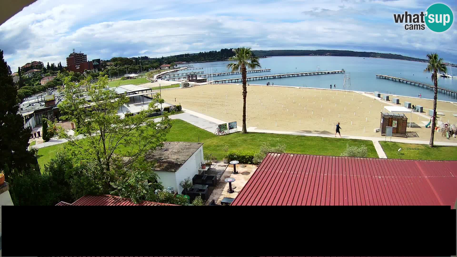 Playa Portorož camera en vivo