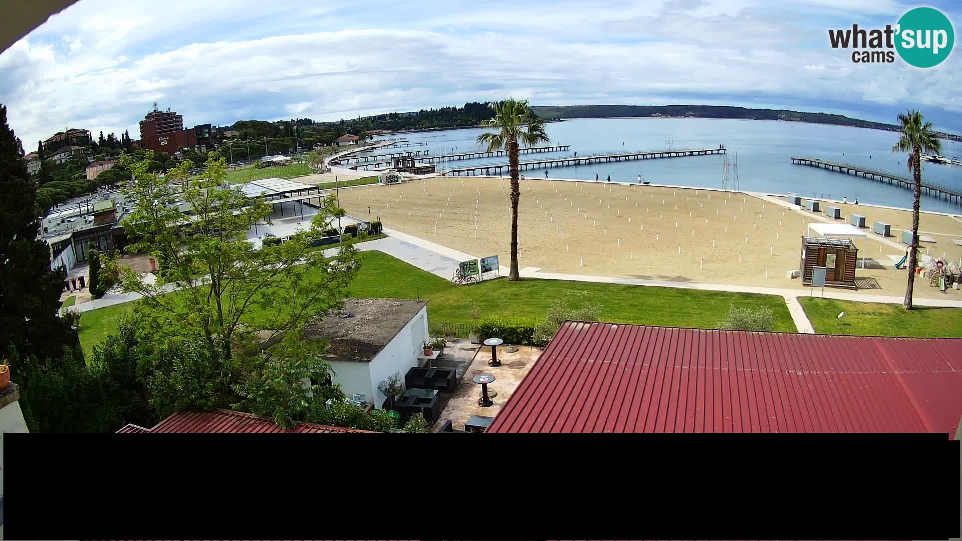 Playa Portorož camera en vivo