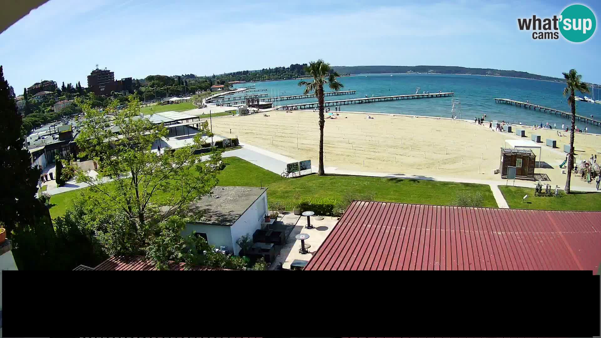 Webcam Portorož Strand – Karamela bar