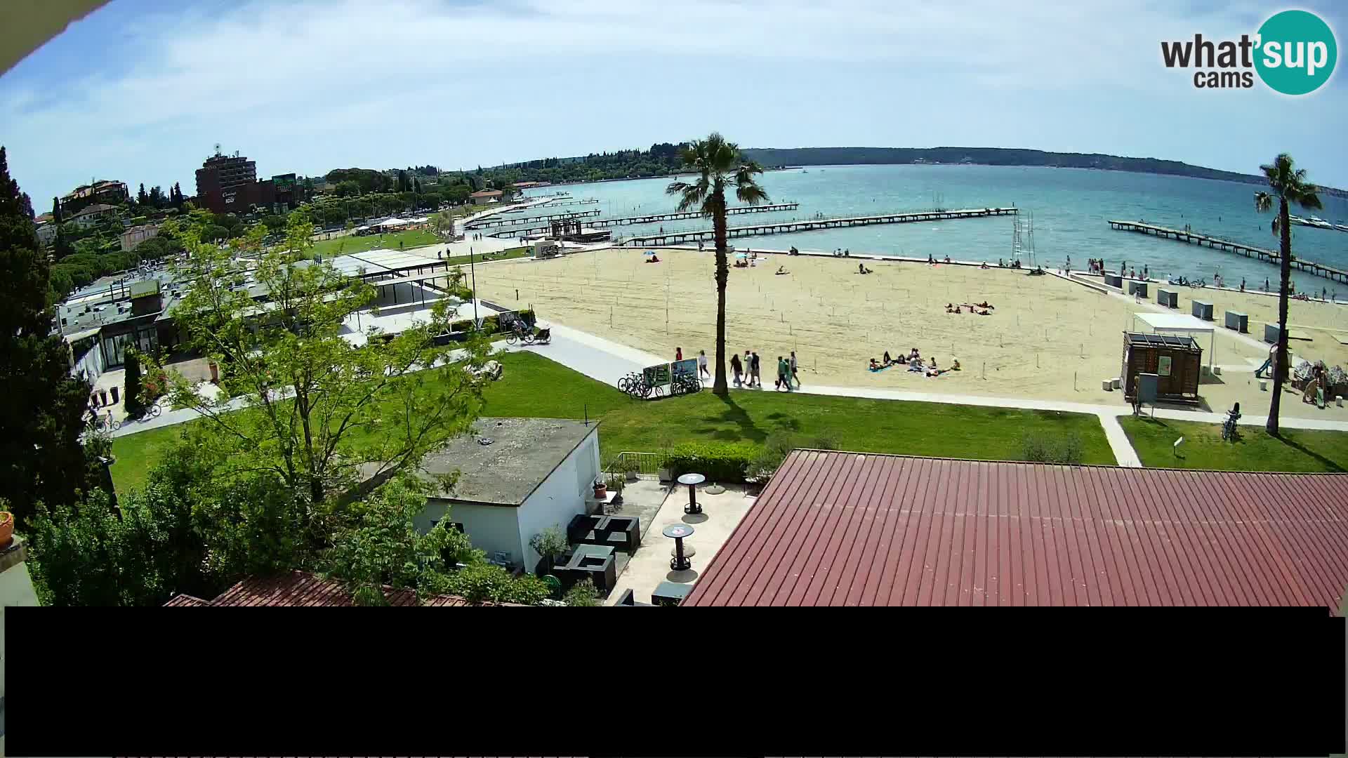 Webcam live Playa Portorož – Caffe Karamela