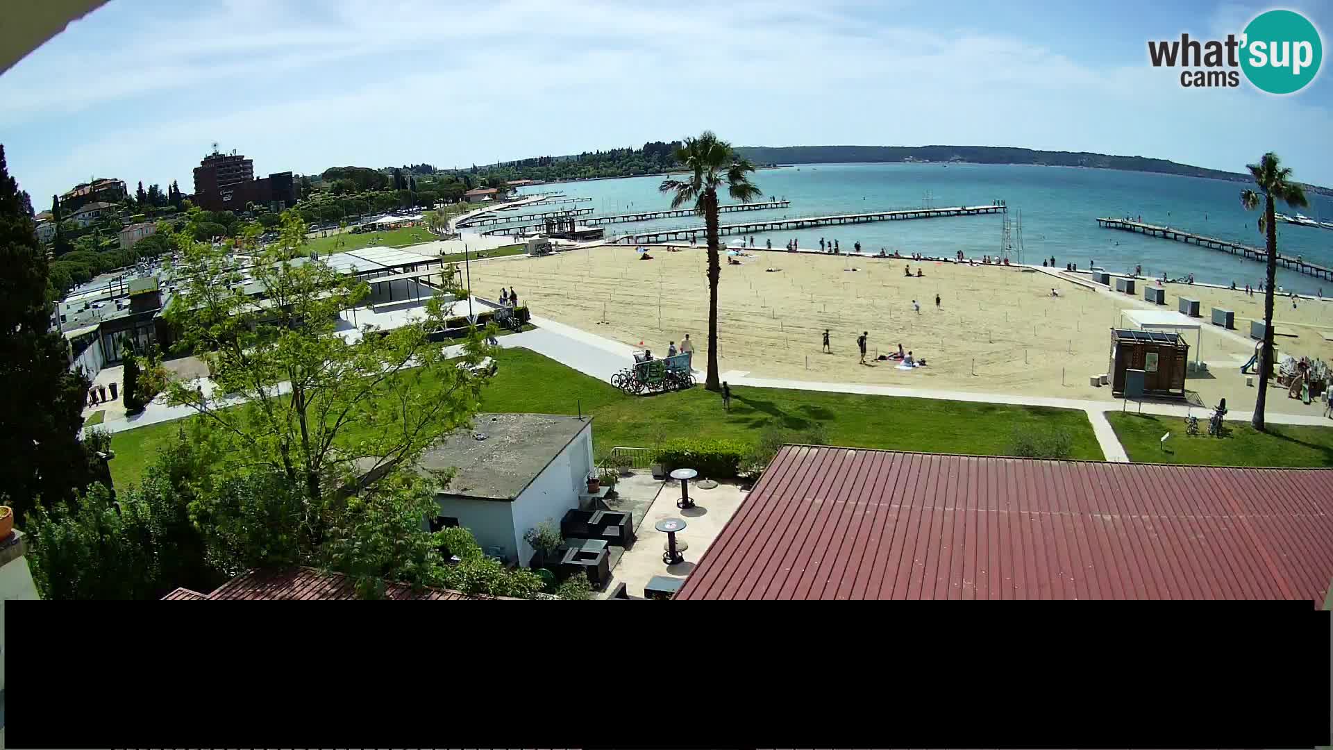 Web kamera Portorož plaža – Kavarna Karamela