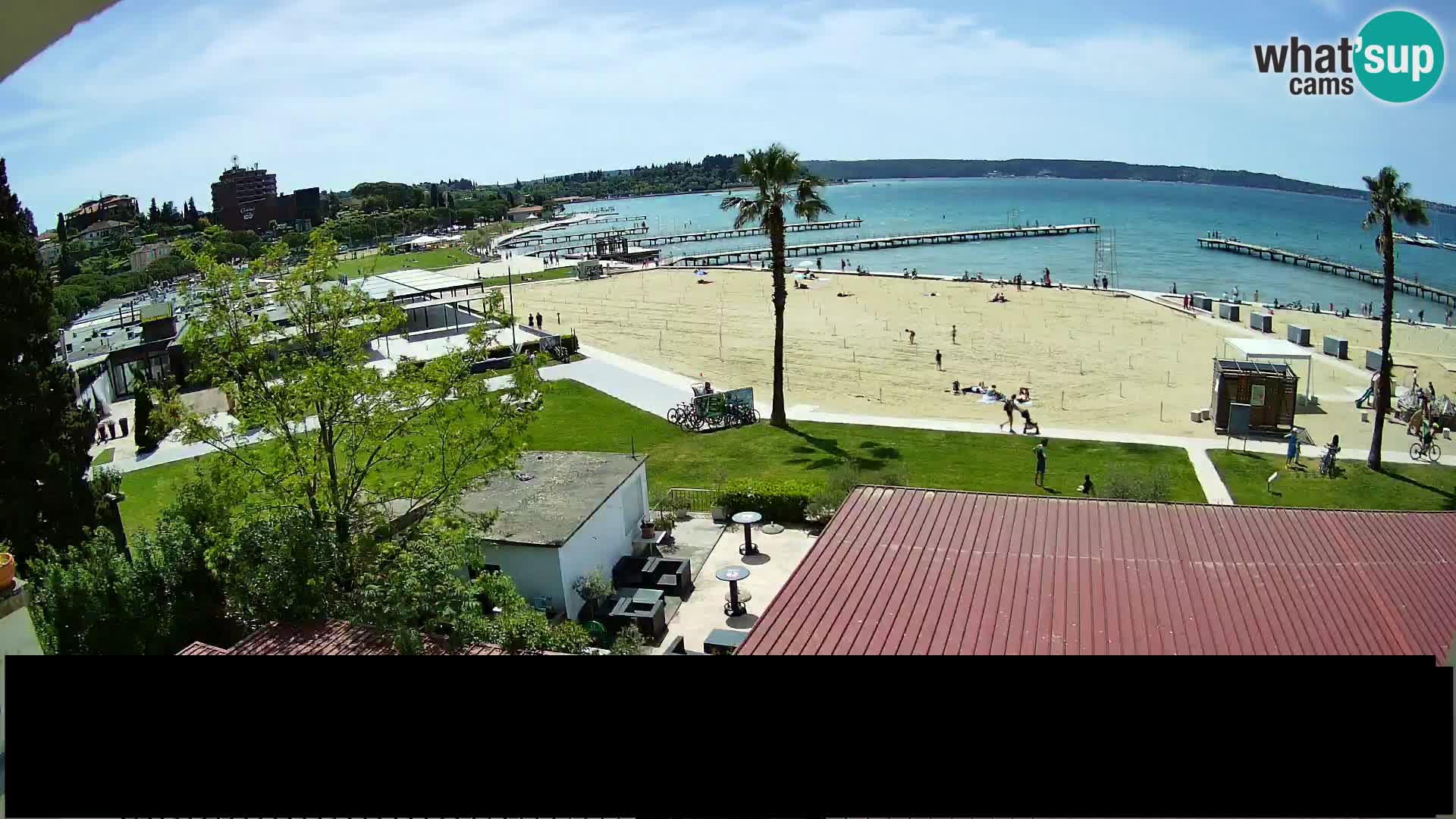 Plage Portorož live cam
