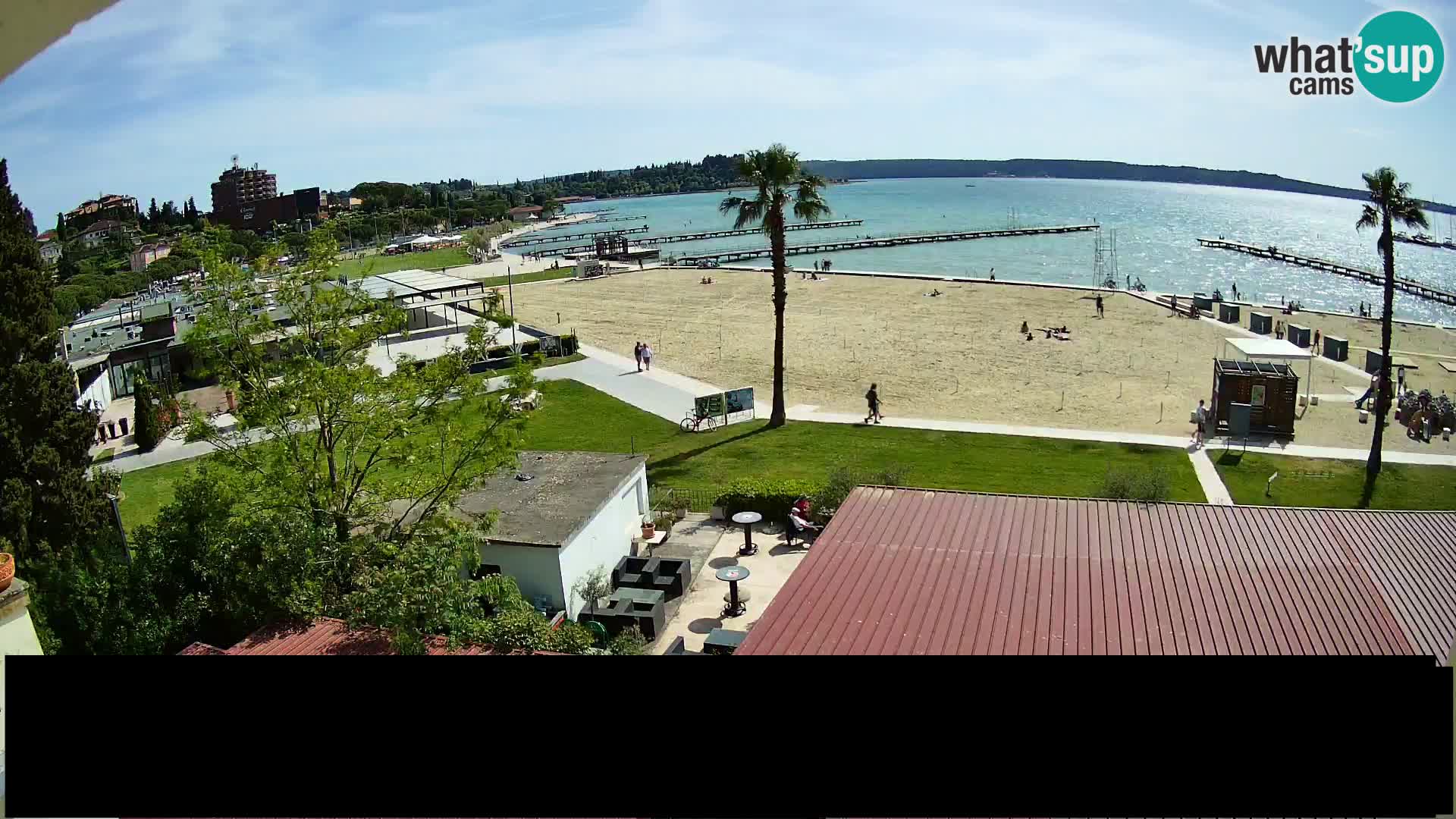Playa Portorož camera en vivo