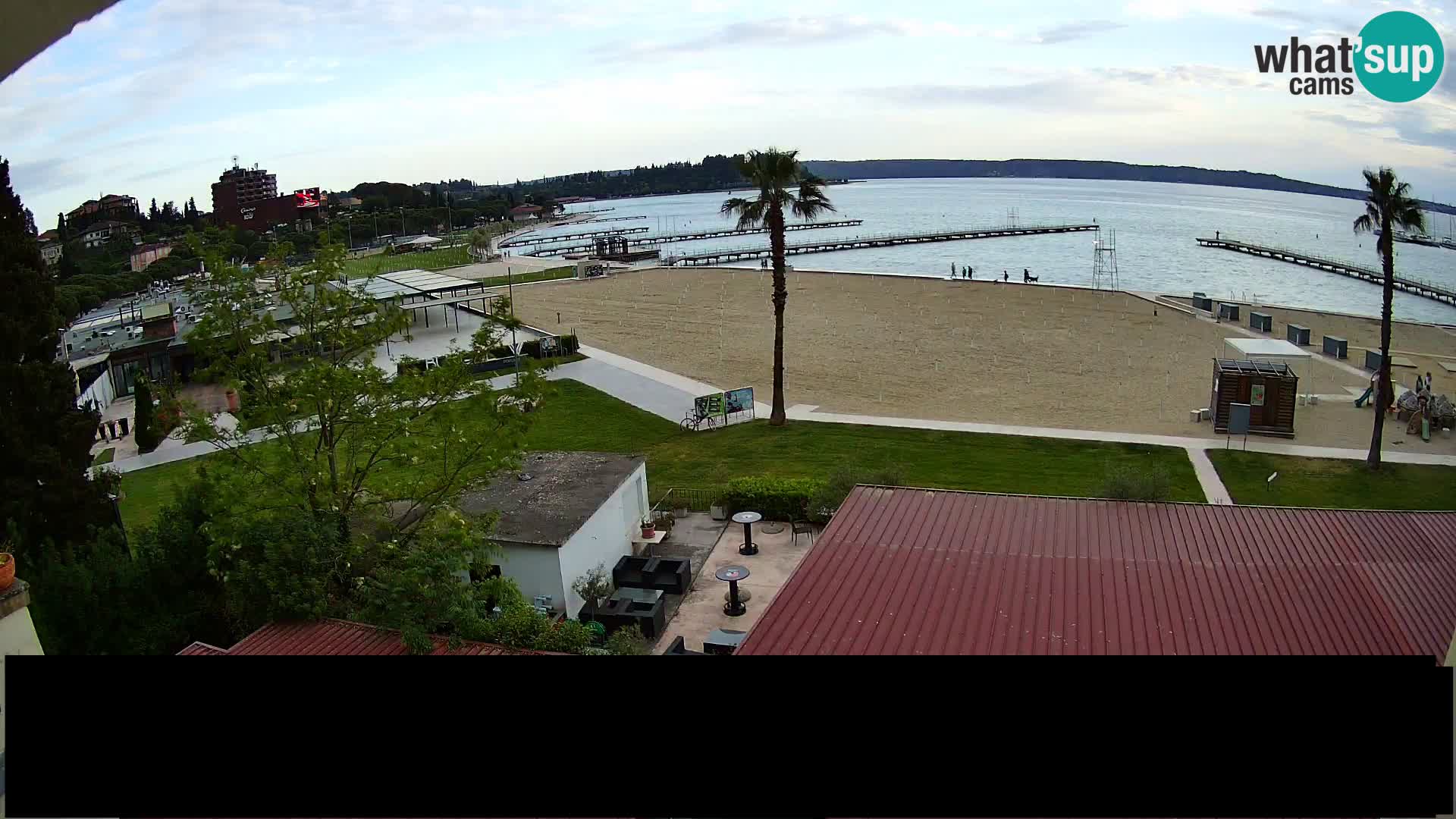 Webcam live Plage Portorož – Caffe Karamela
