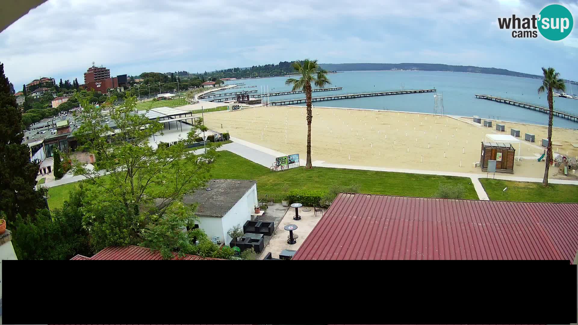 Playa Portorož camera en vivo