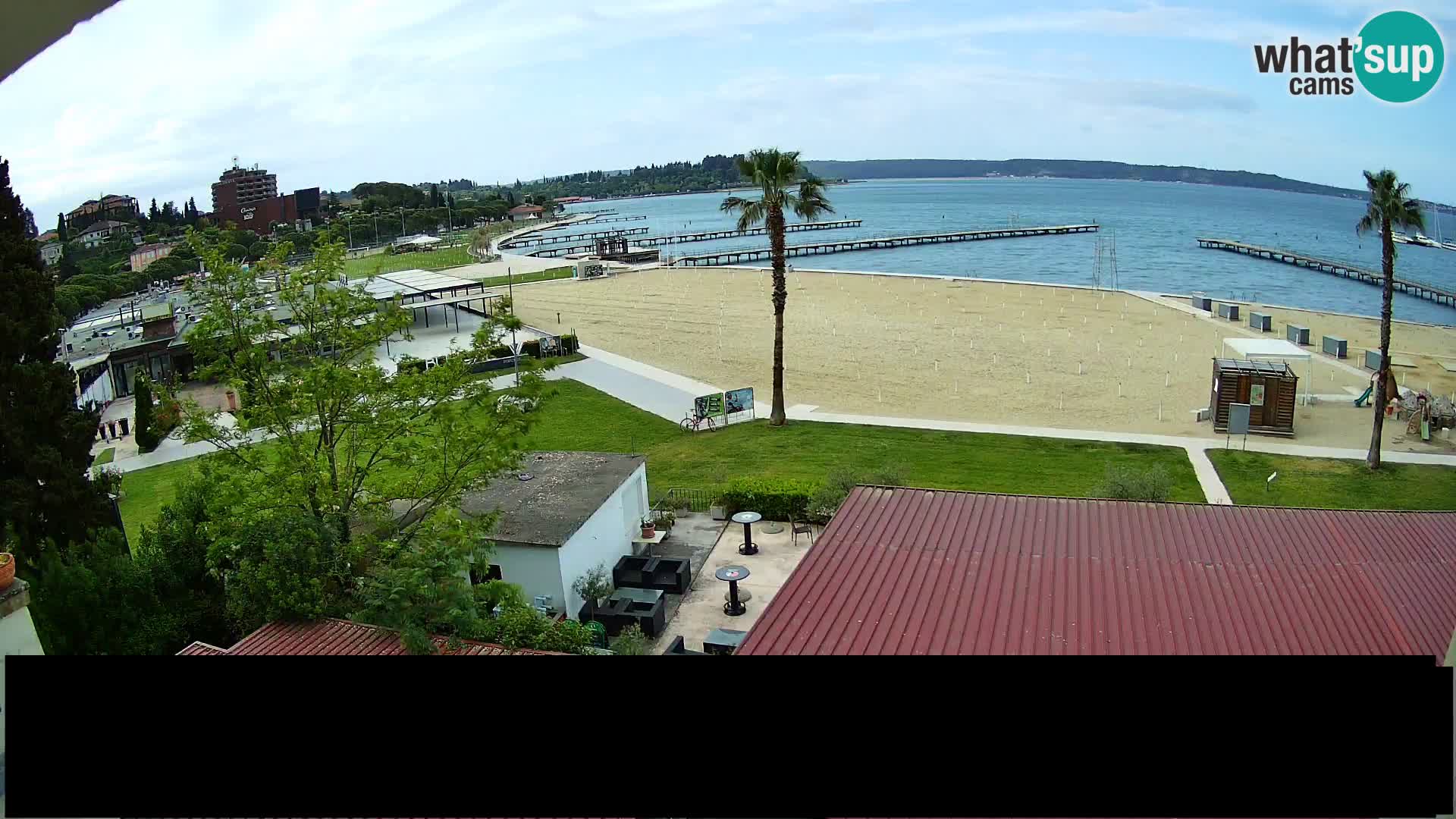 Spiaggia di Portorose live webcam