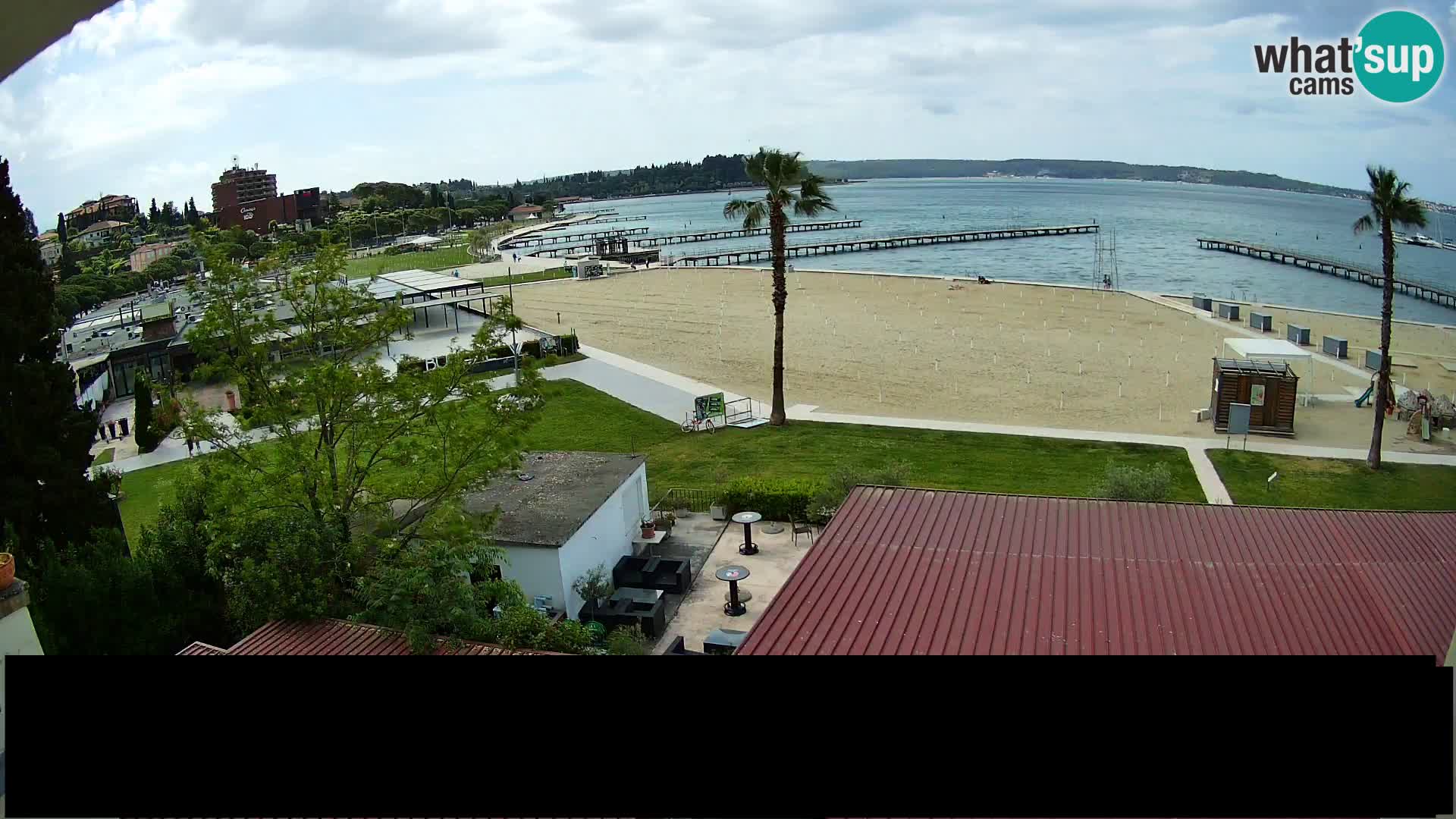 Webcam live Playa Portorož – Caffe Karamela