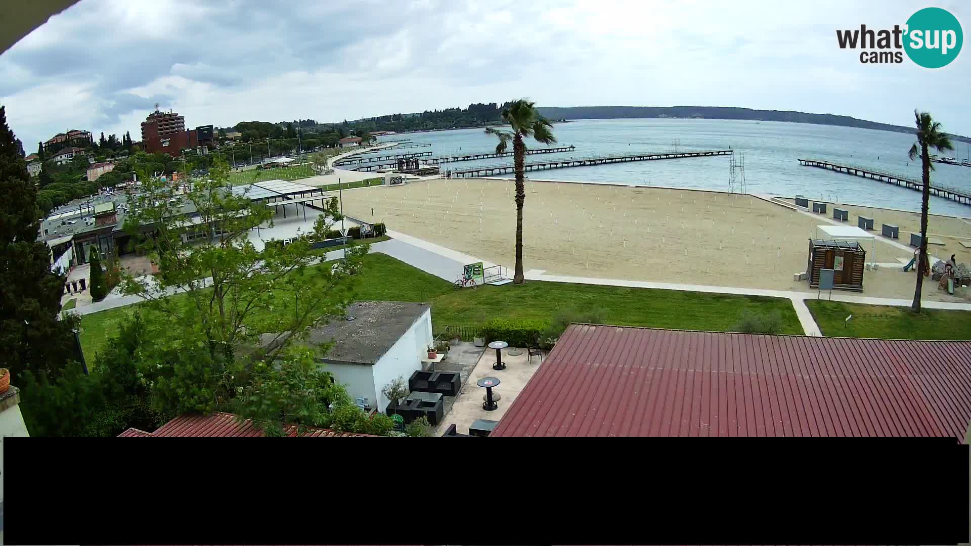 Webcam live Plage Portorož – Caffe Karamela