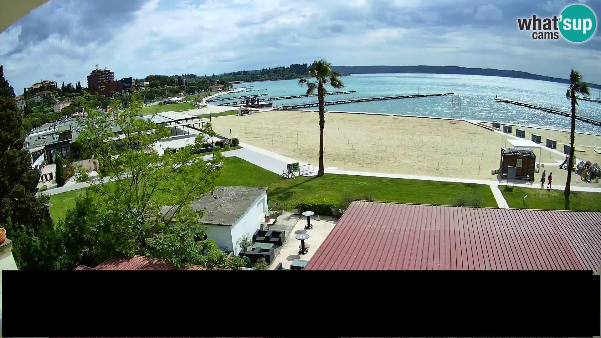 Webcam live Playa Portorož – Caffe Karamela