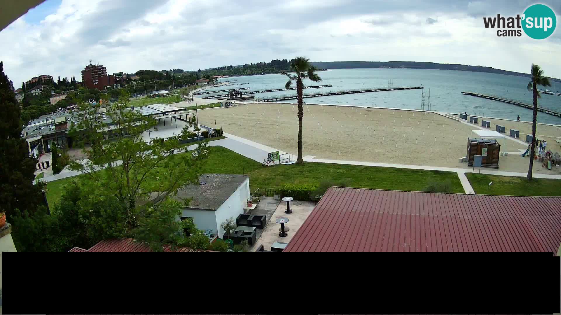 Spiaggia di Portorose live webcam