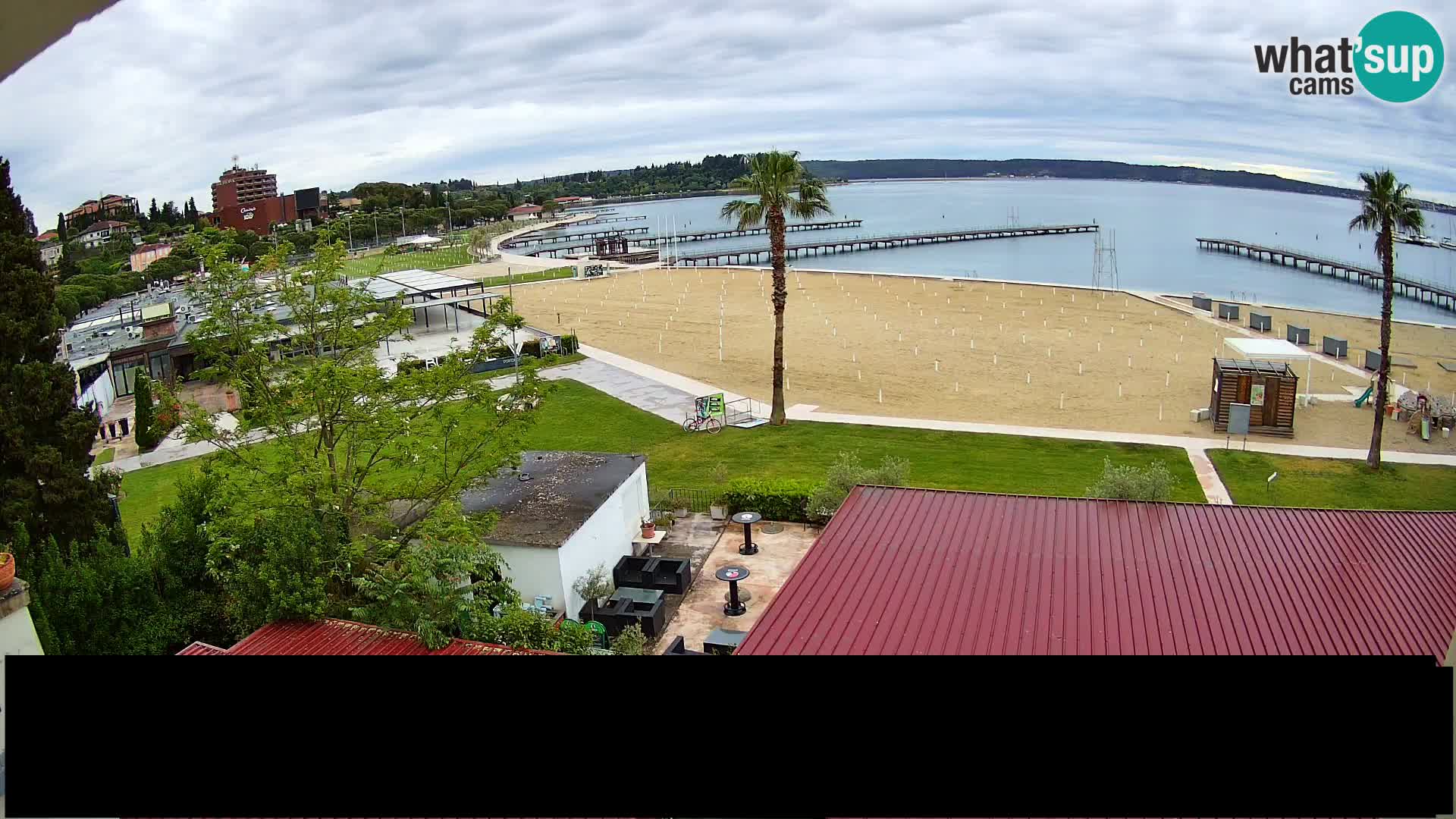 Webcam live Playa Portorož – Caffe Karamela