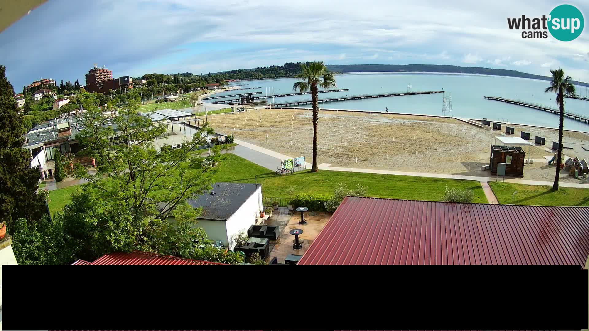 Spiaggia di Portorose live webcam