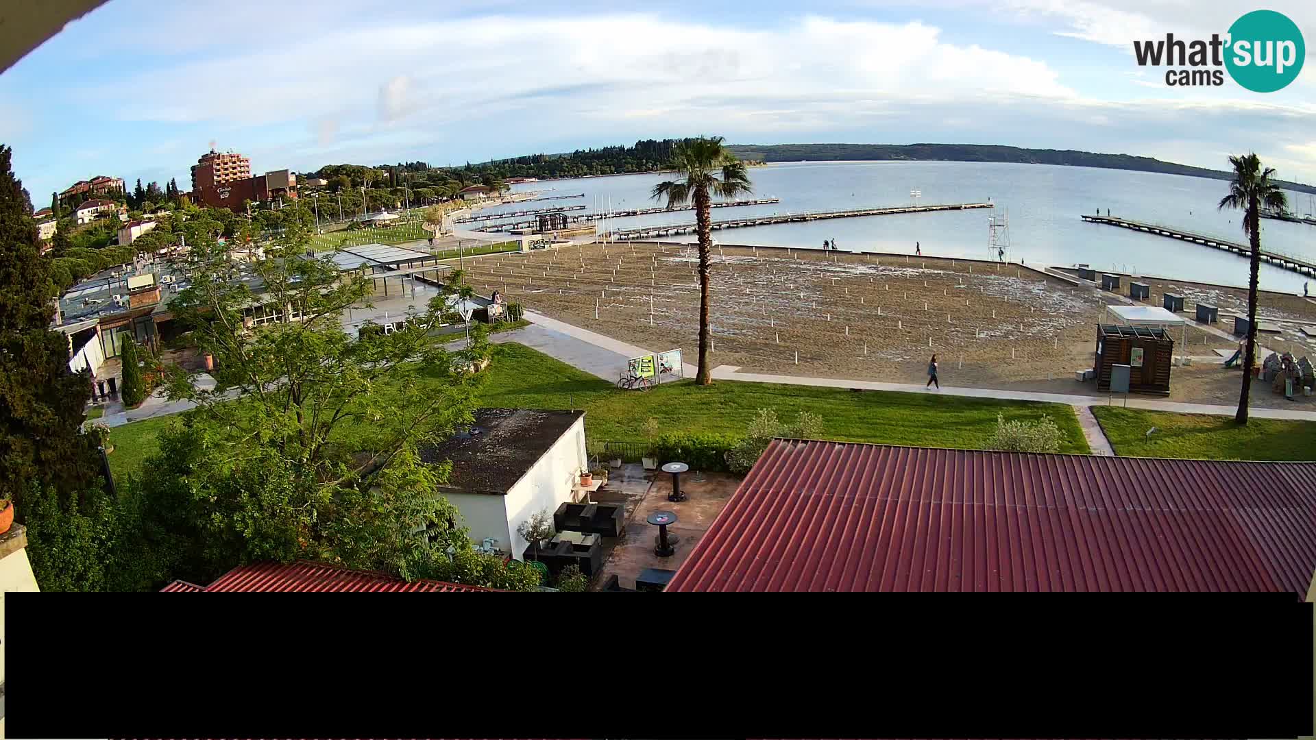 Playa Portorož camera en vivo