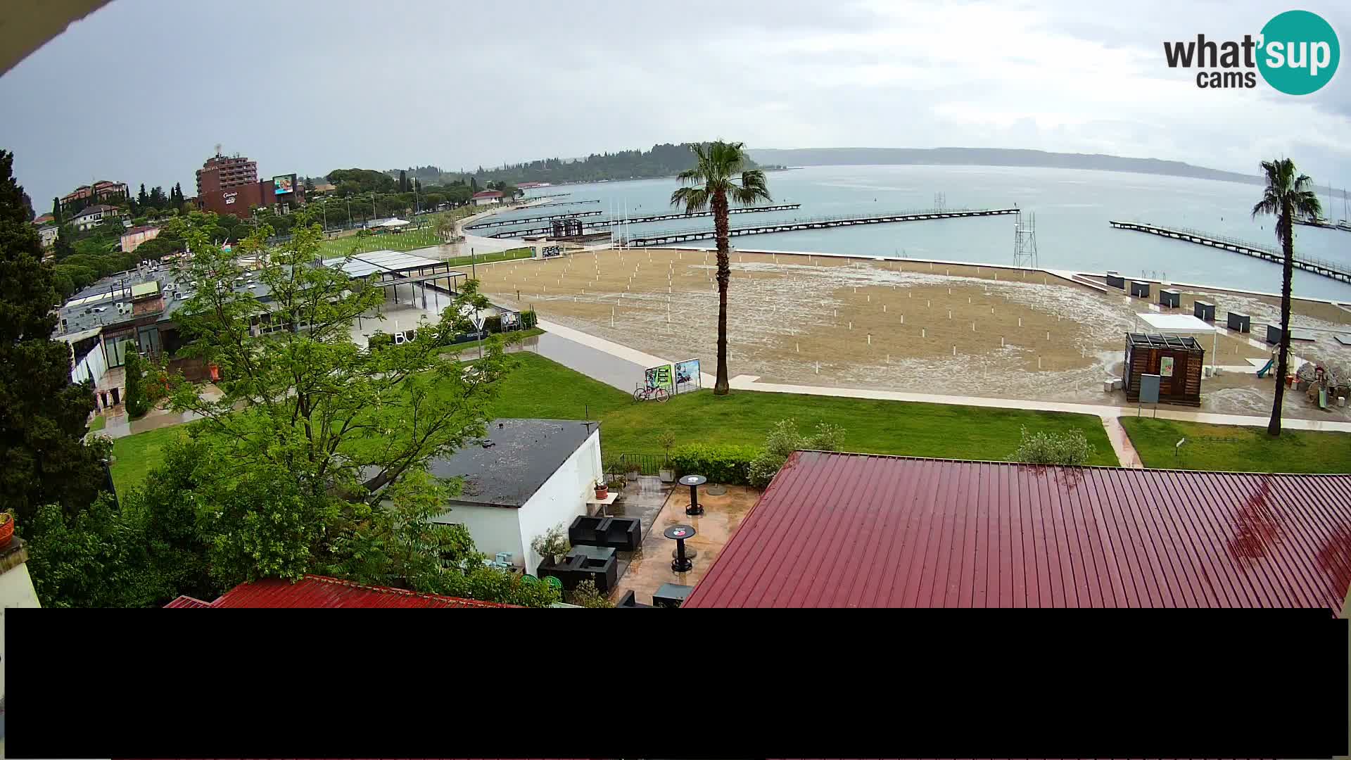 Webcam live Plage Portorož – Caffe Karamela