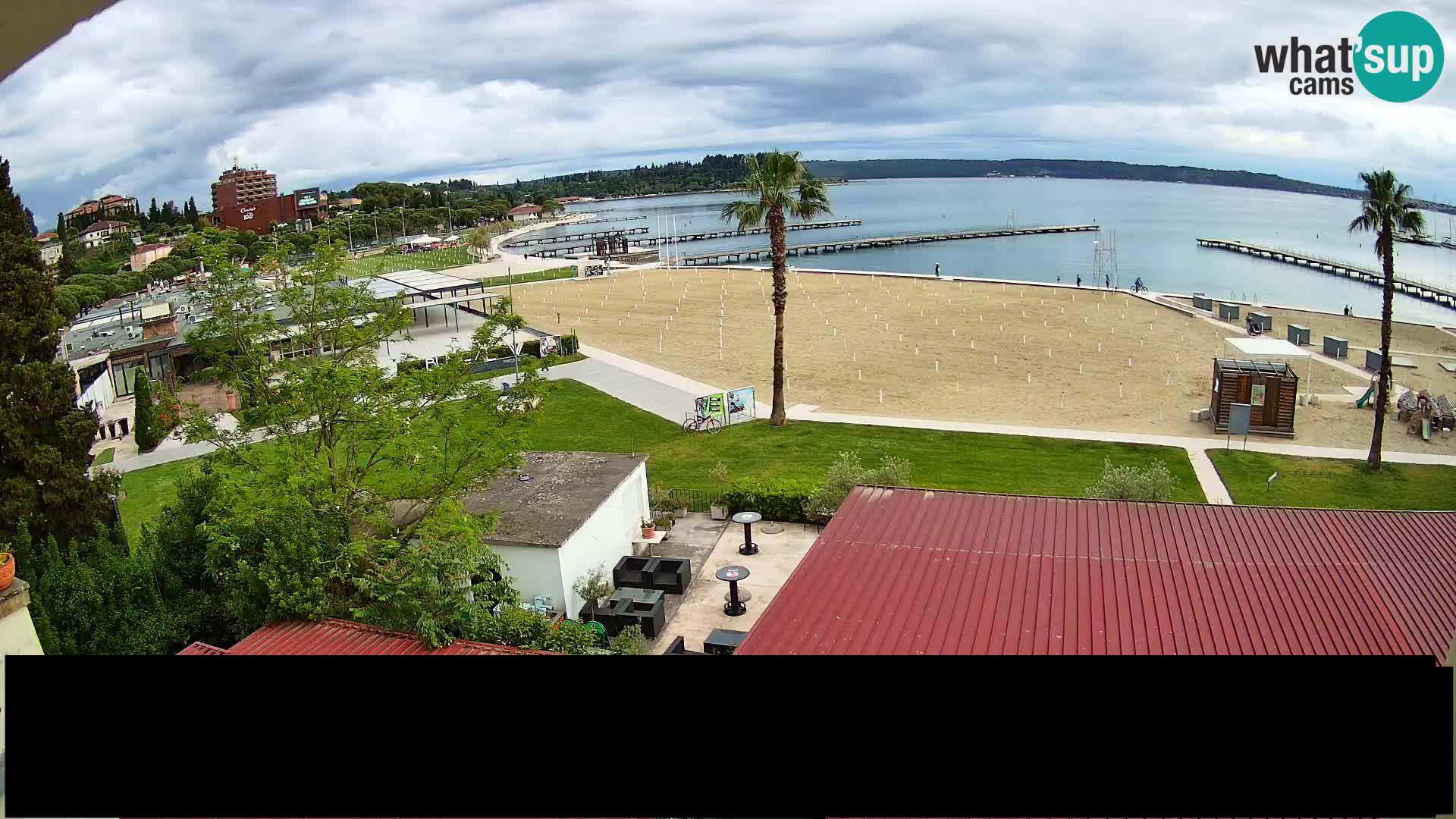Webcam live Playa Portorož – Caffe Karamela