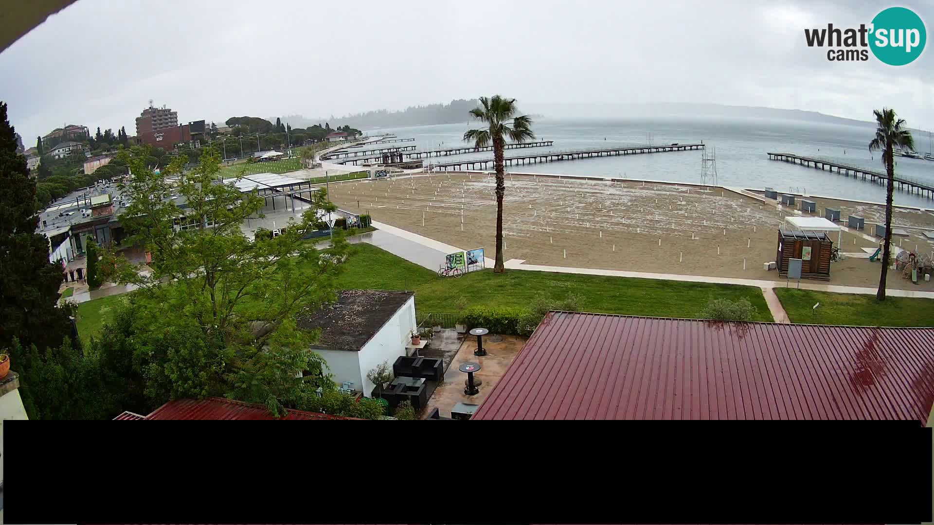 Kamera v živo Portorož plaža – Bungalow