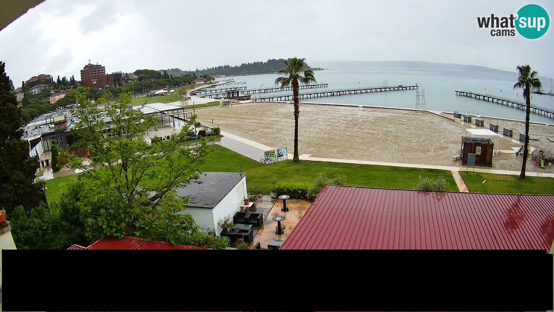 Webcam live Playa Portorož – Caffe Karamela