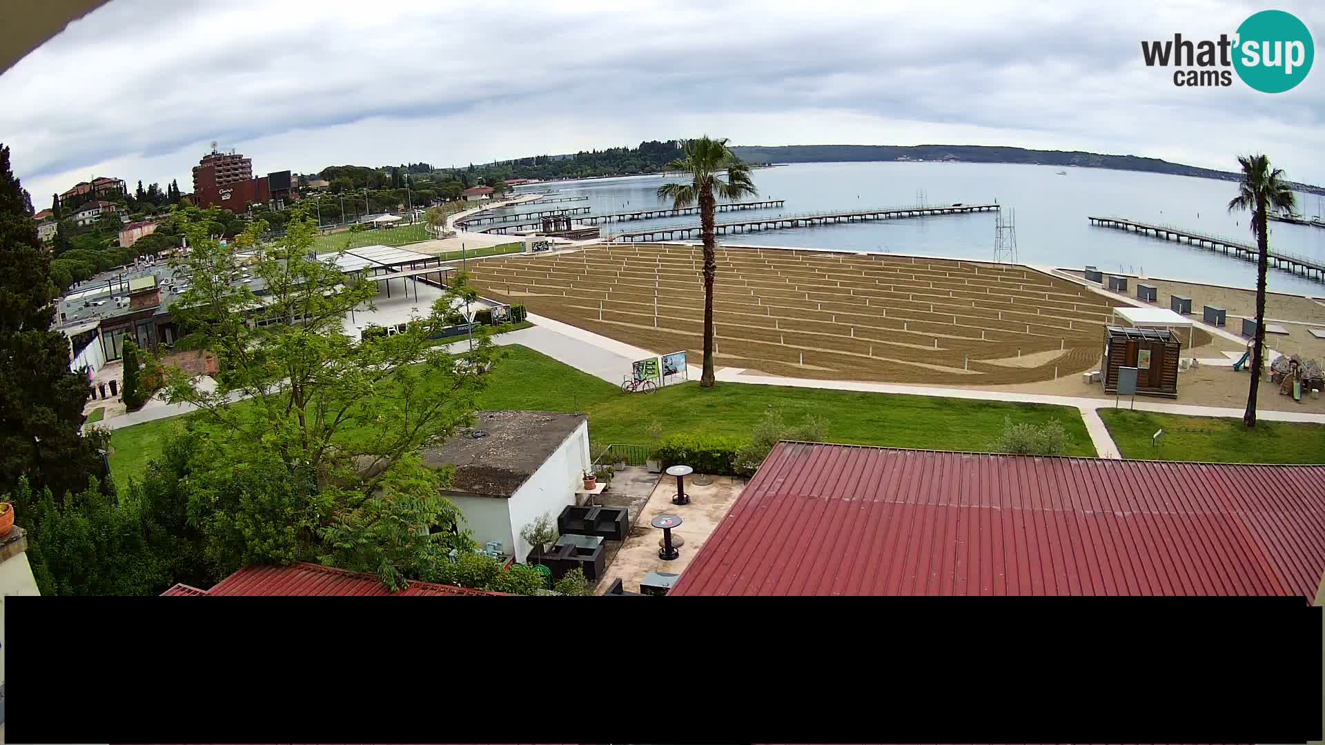 Kamera v živo Portorož plaža – Bungalow