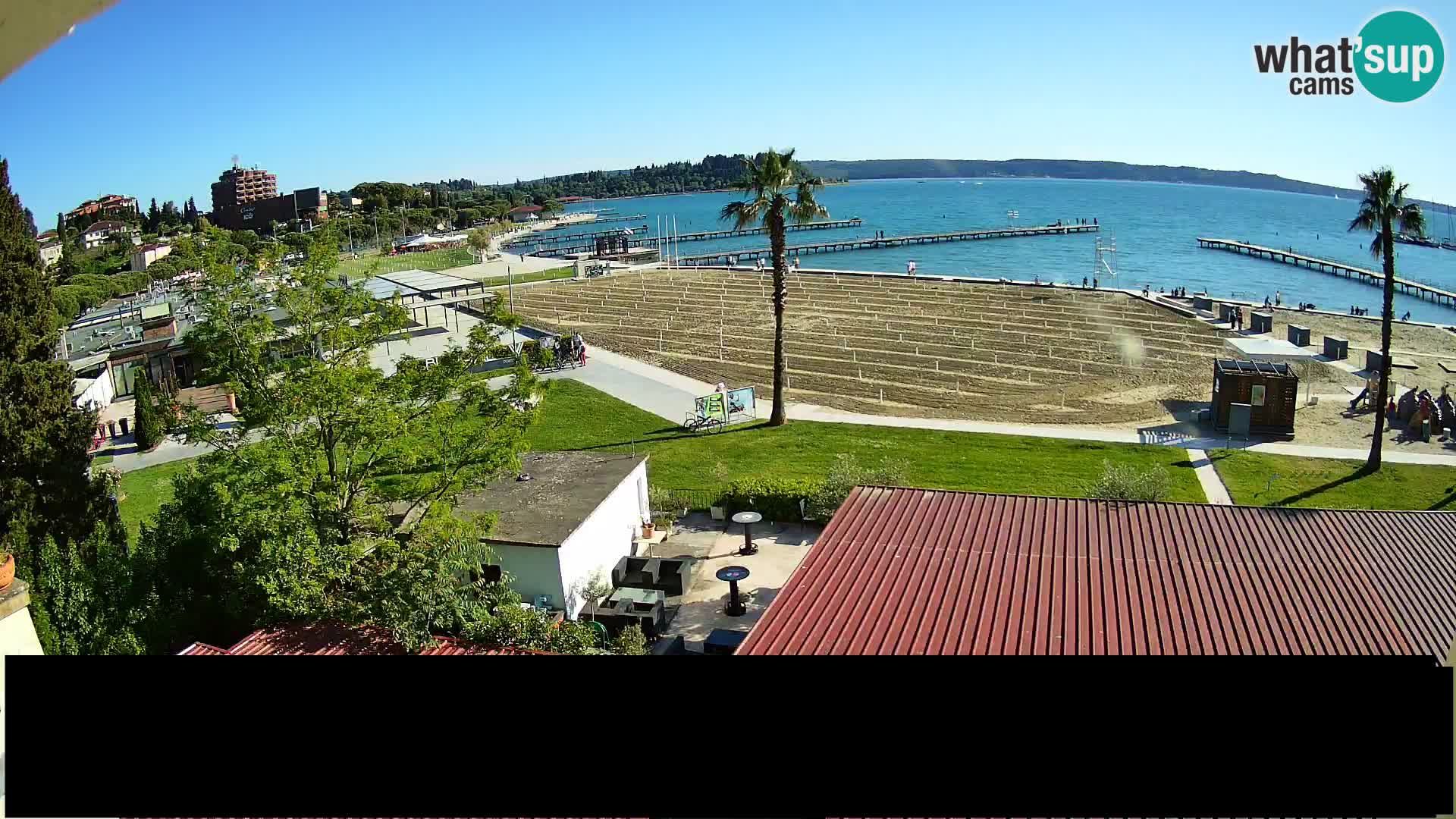 Webcam Portorož Strand – Karamela bar