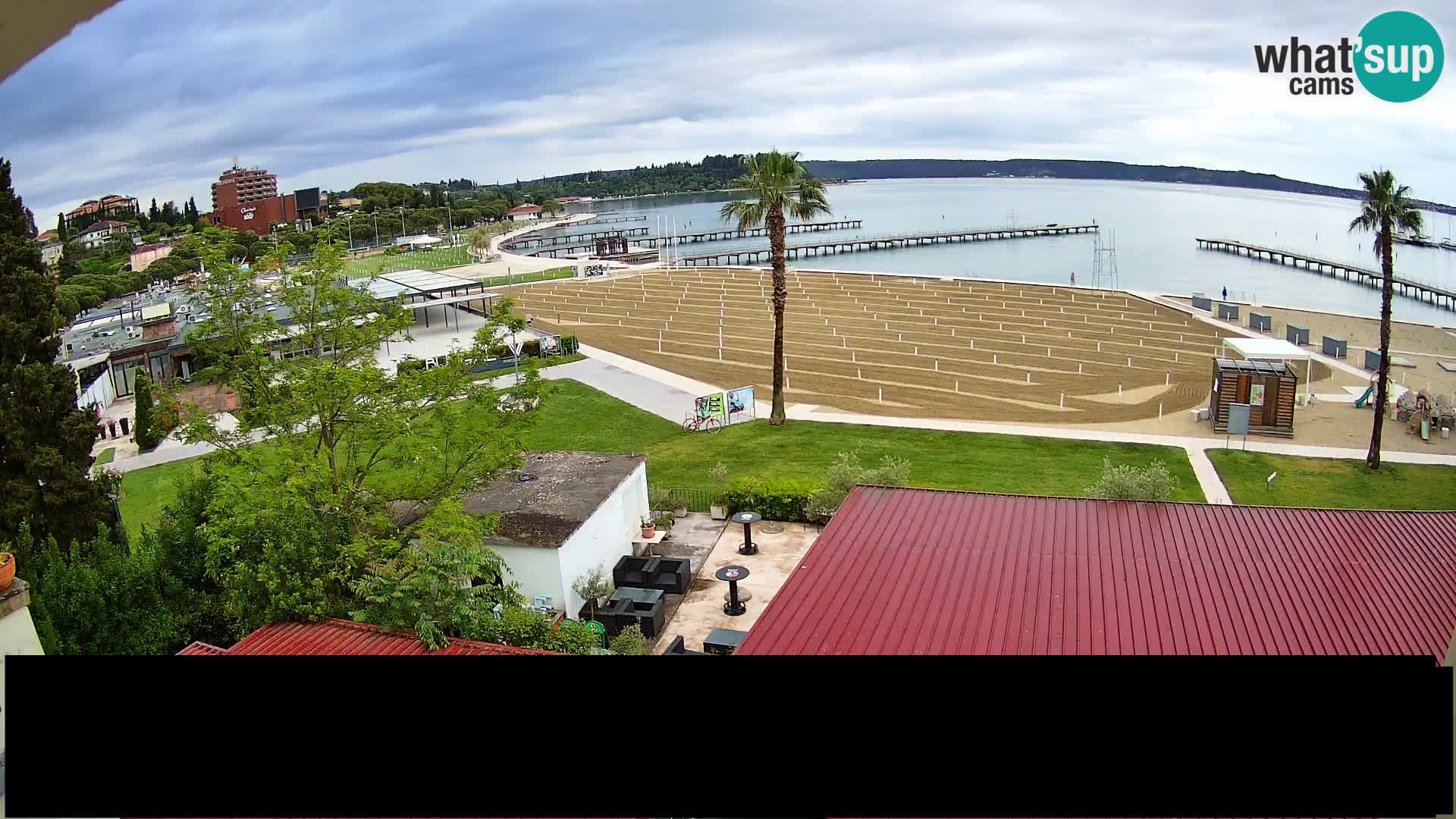Webcam live Plage Portorož – Caffe Karamela