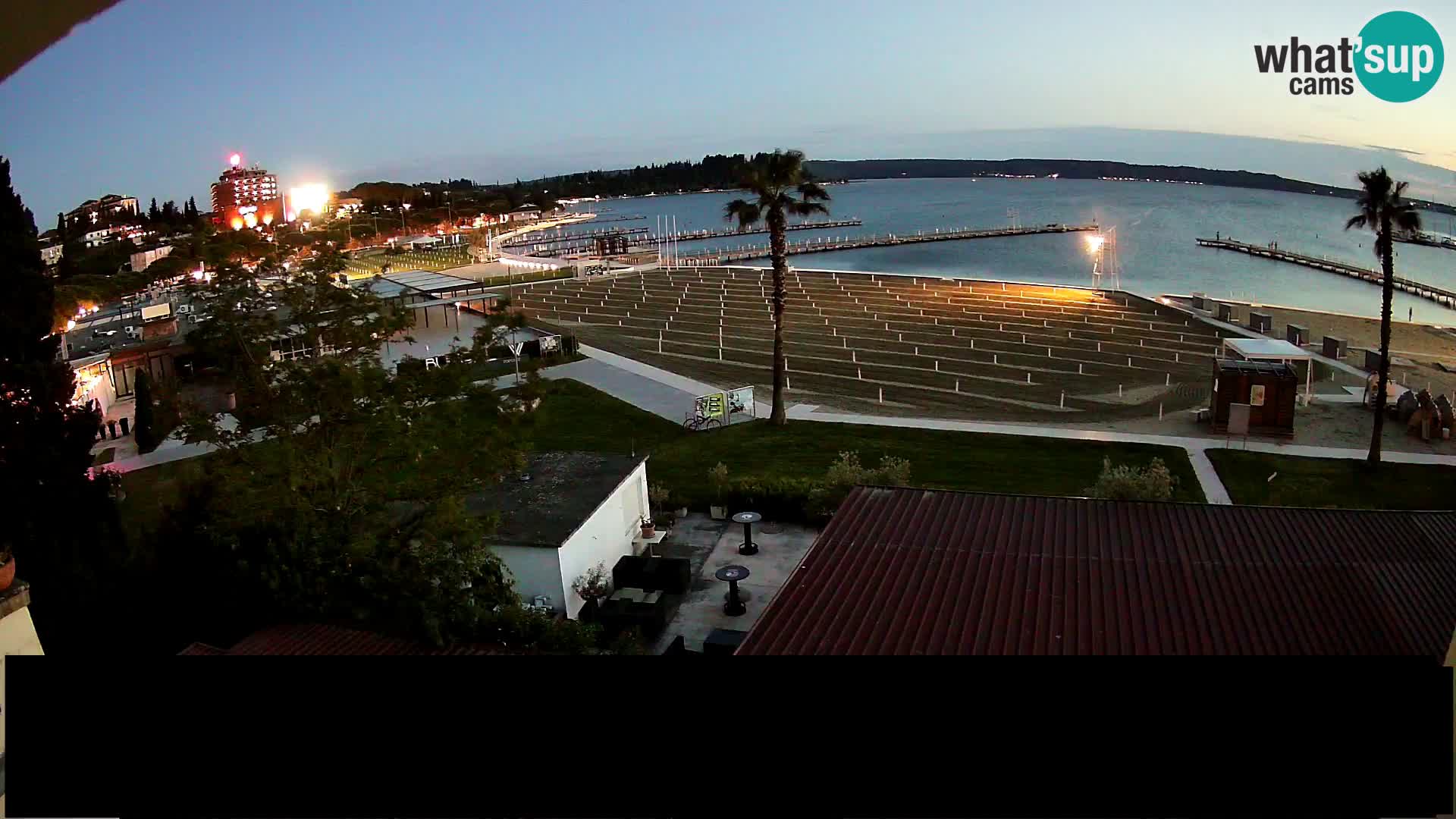 Webcam live Plage Portorož – Caffe Karamela