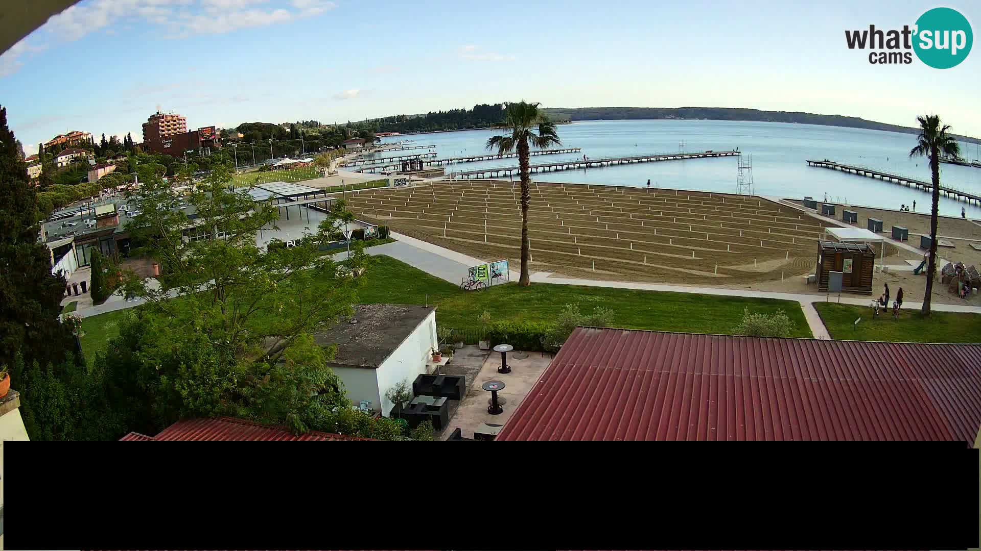 Webcam live Playa Portorož – Caffe Karamela