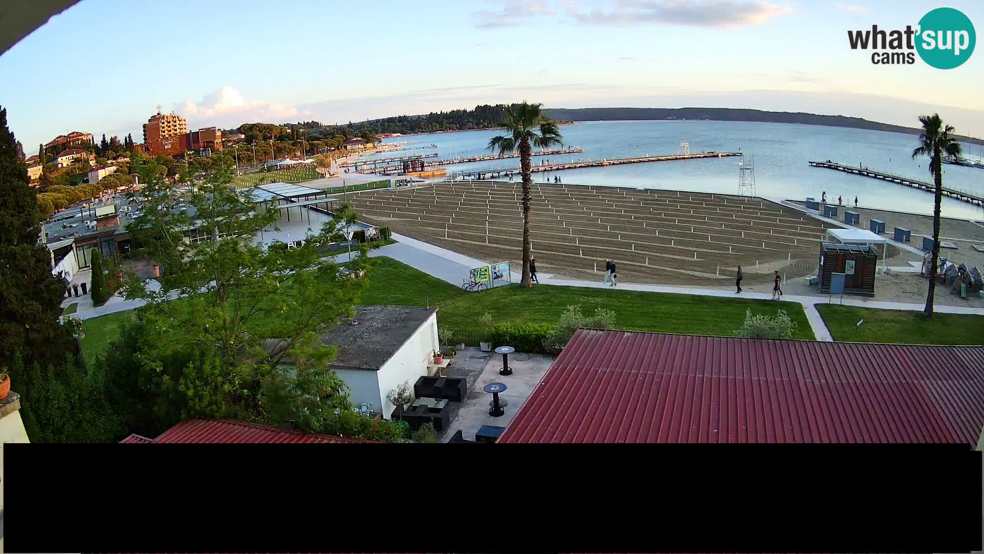 Webcam live Playa Portorož – Caffe Karamela