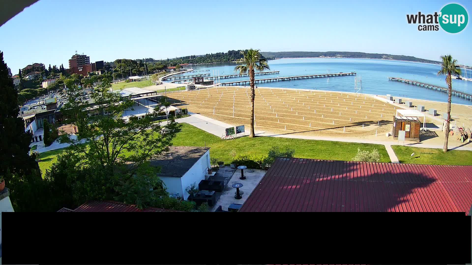 Playa Portorož camera en vivo